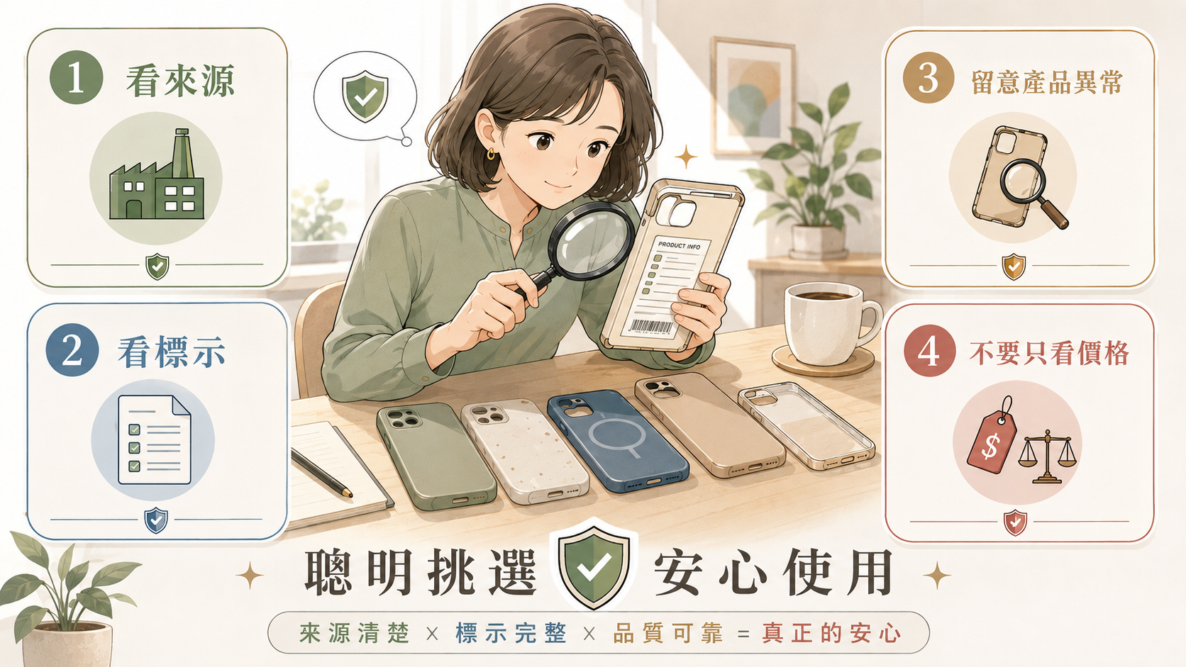 挑選安全手機殼的四個提醒
