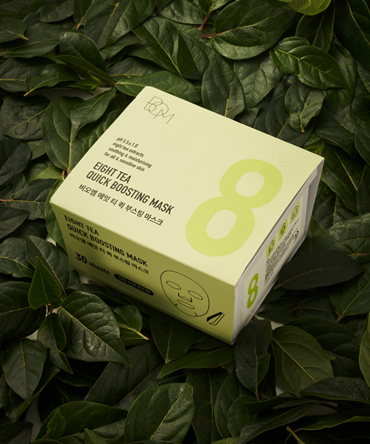 BOM 8種茶萃早安速效晨捷面膜 #一盒30片