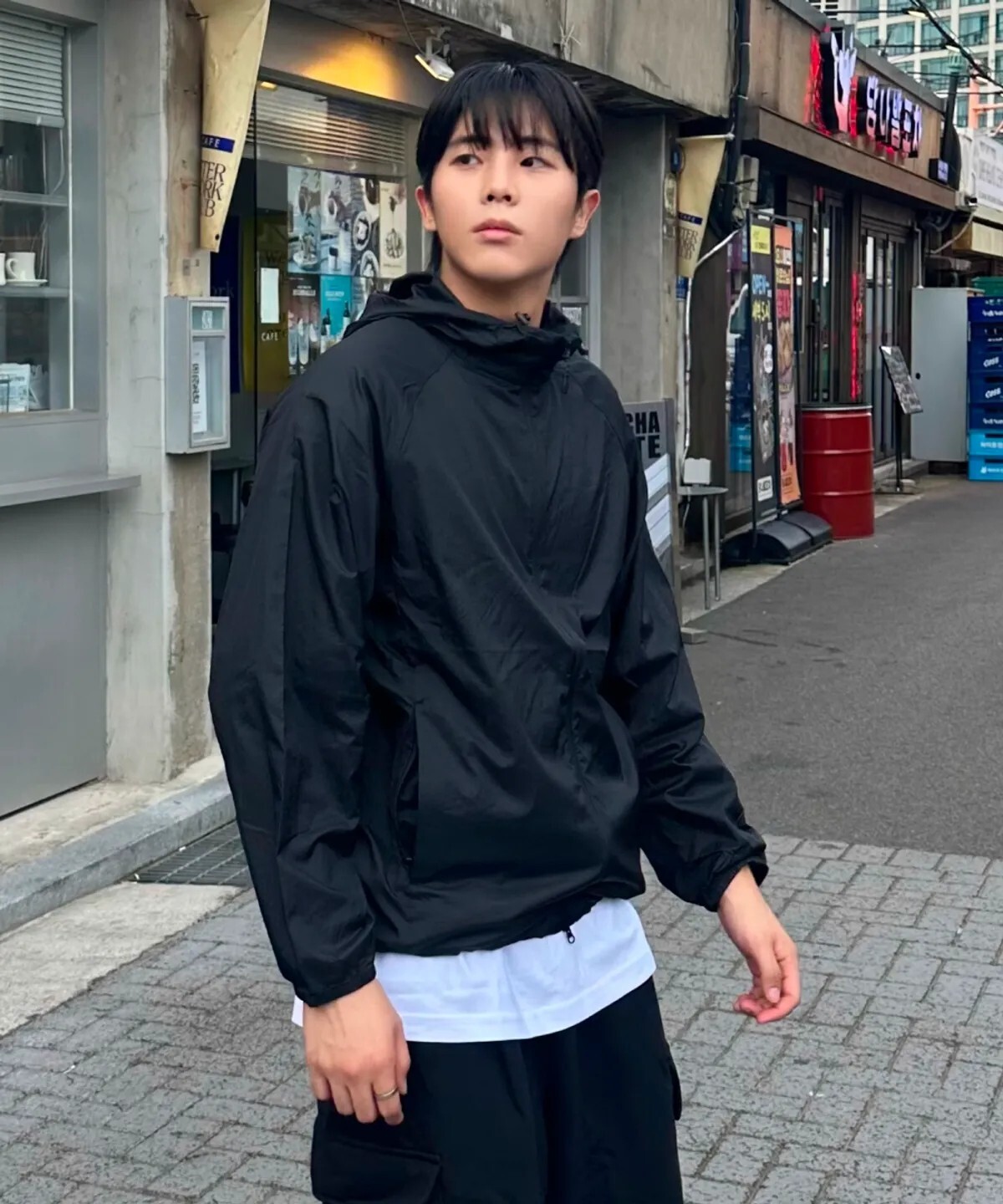 【OWN】SPAO 連帽 外套 輕薄 防風 防曬 抗UV 薄款 男女通用 黑色 炭灰 白色 綠色 紫色