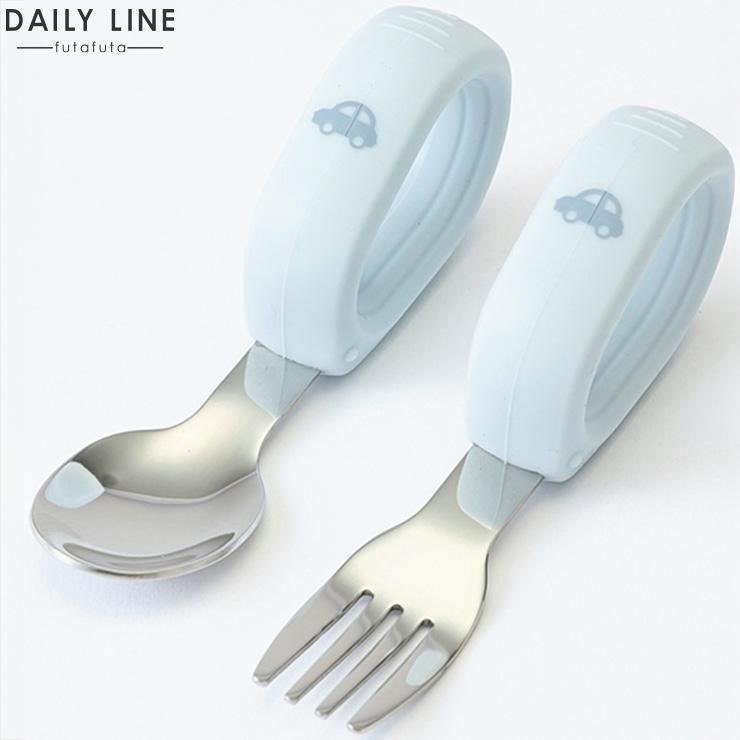 DAILY LINE 幼童矽膠餐具-淺藍色
