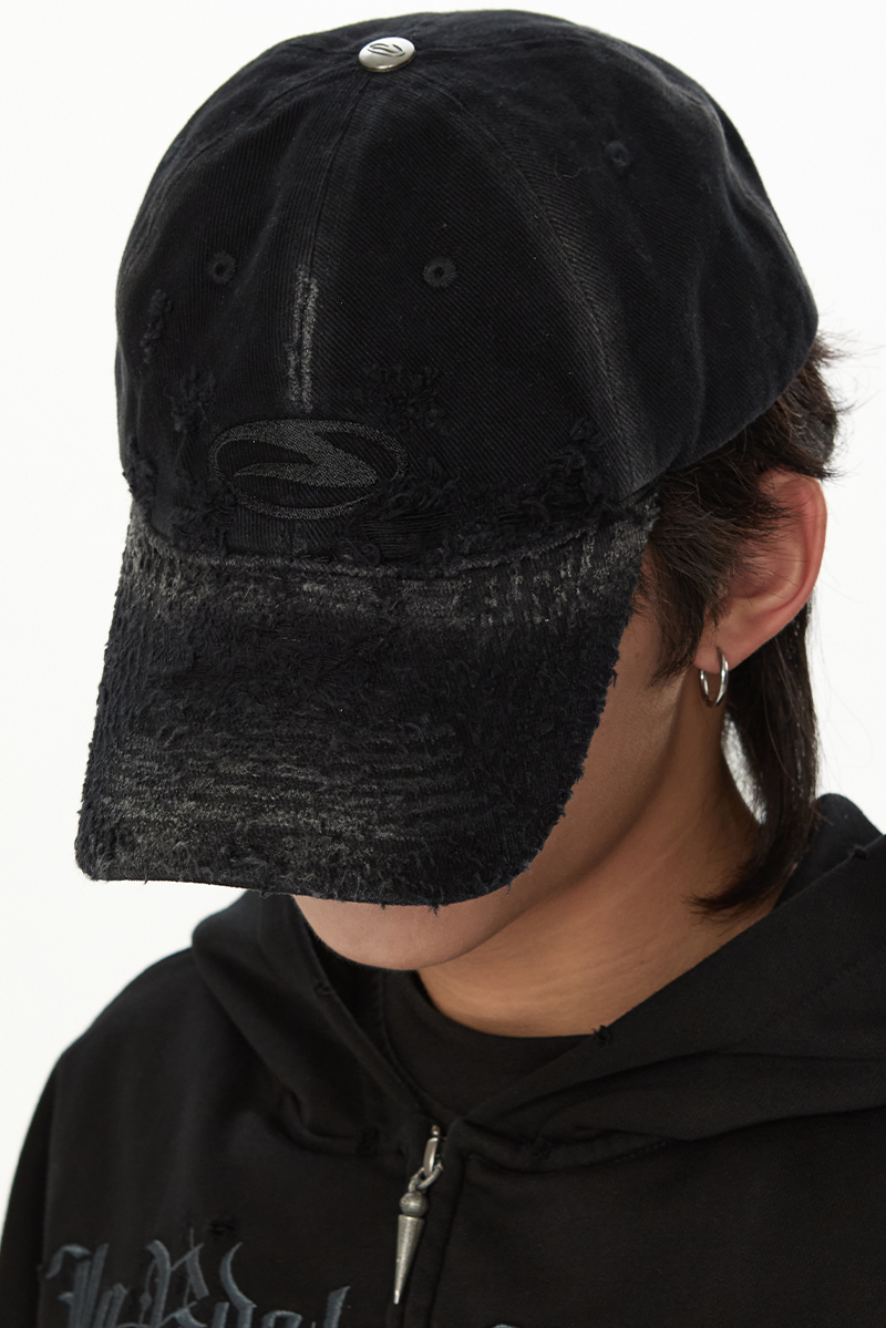 Jobdatasheet D47 Distressed Washed Cap 重度 破壞 水洗 LOGO 棒球帽