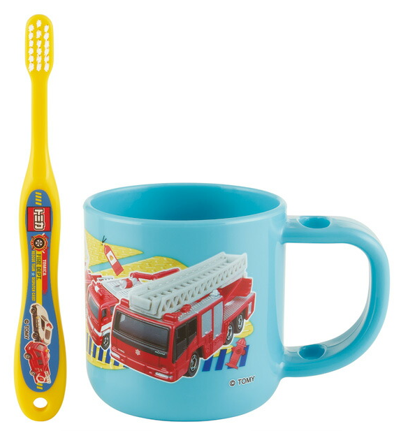 【Skater】TOMICA Cup Toothbrush Set With Stand