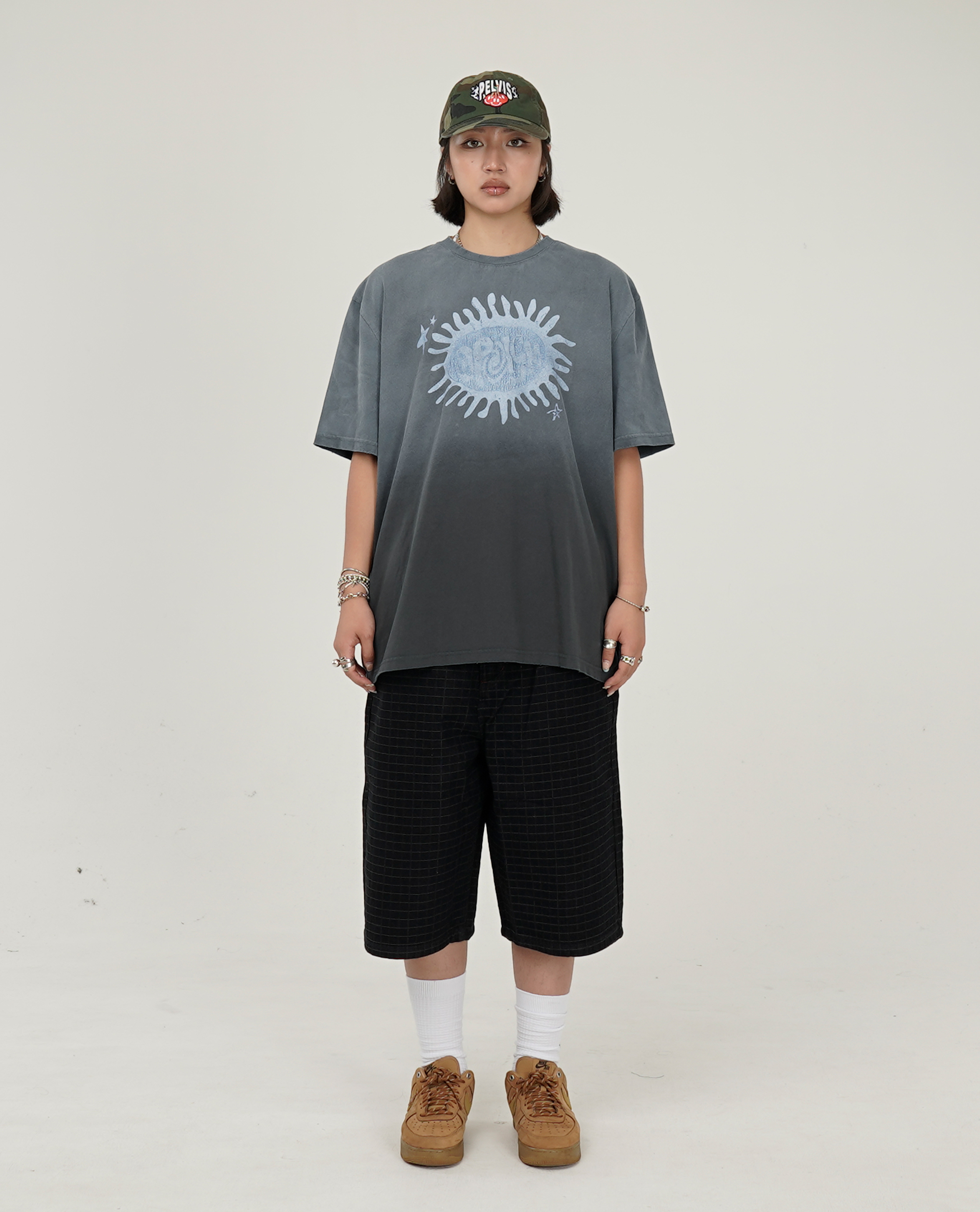 Butter Goods Big Grid Denim Shorts - Q326