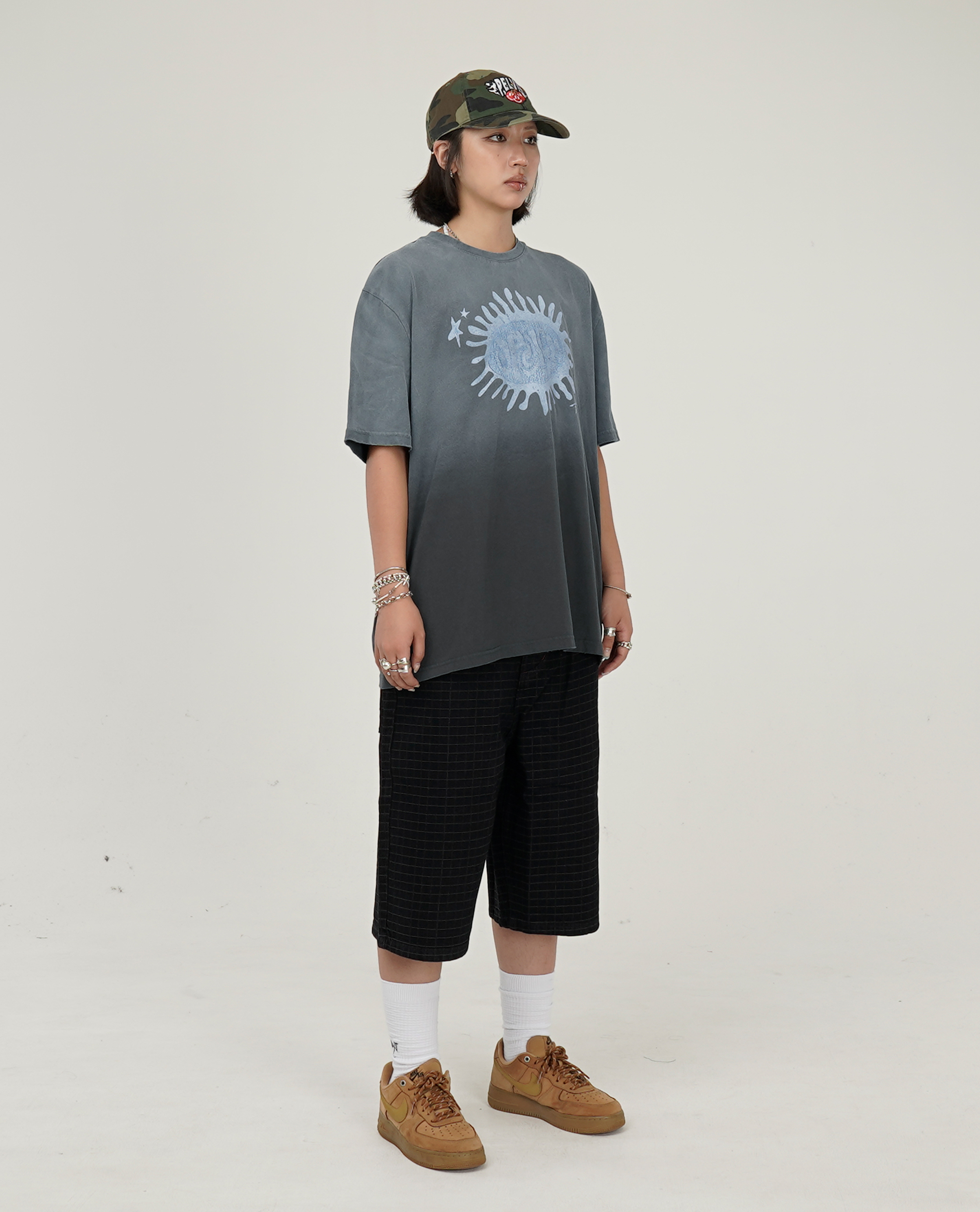 Butter Goods Big Grid Denim Shorts - Q326