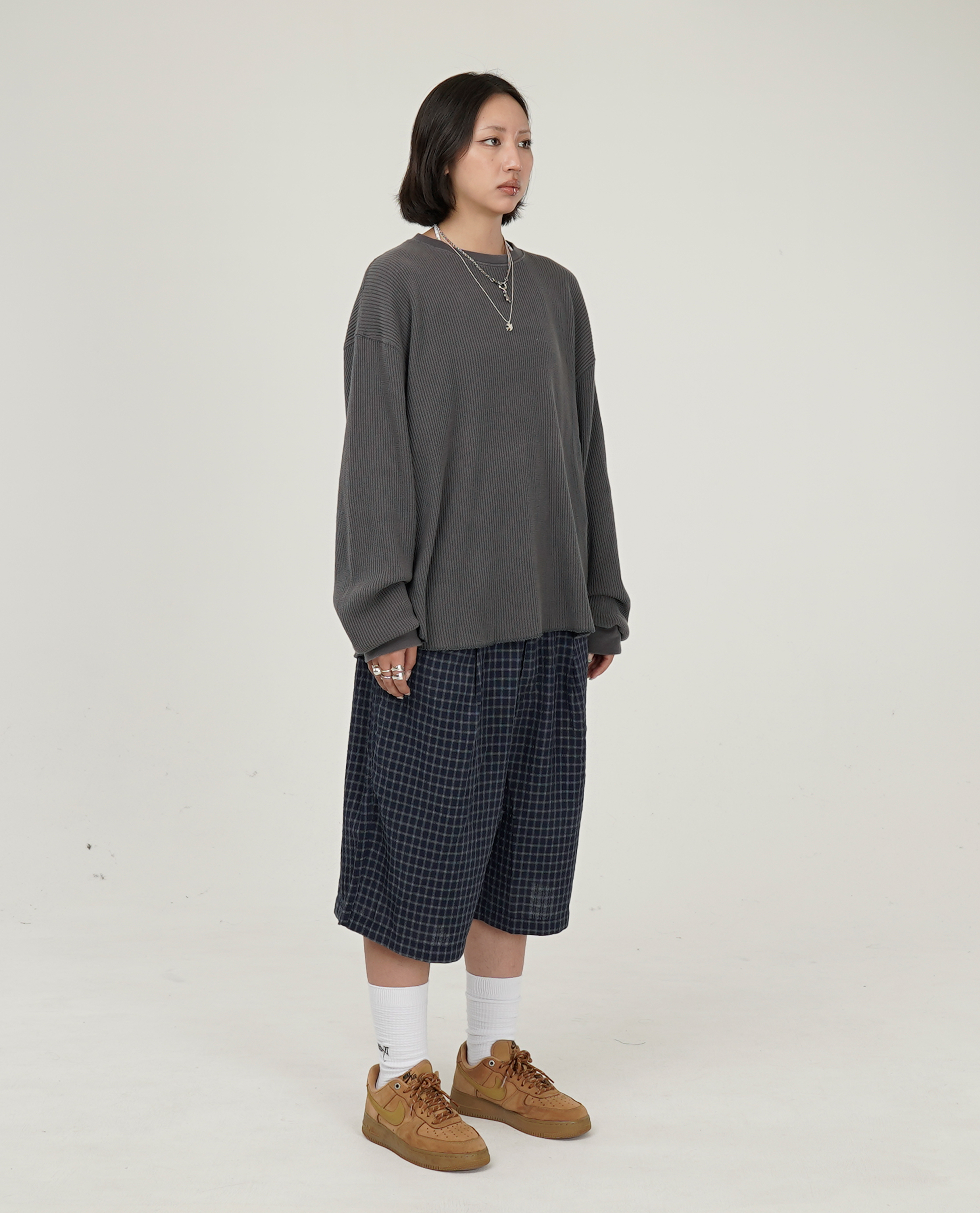 Butter Goods Seersucker Pleated Shorts - Q326