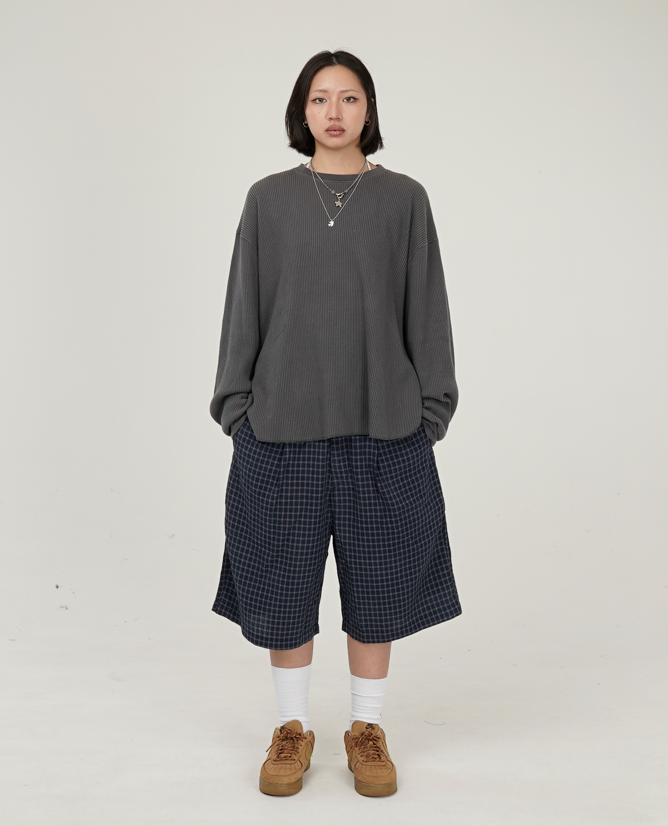 Butter Goods Seersucker Pleated Shorts - Q326