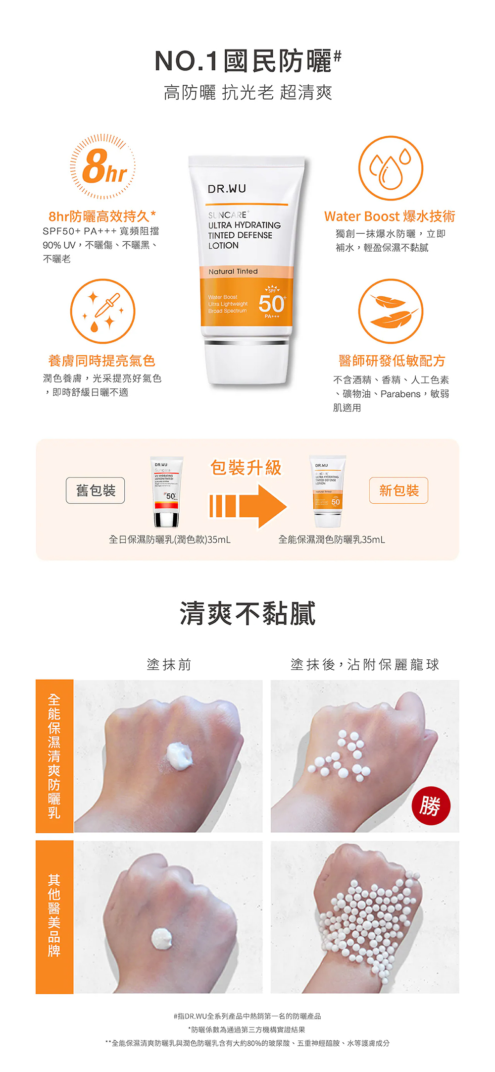 DR WU 全能保濕潤色防曬乳SPF50+ PA+++ 35ML