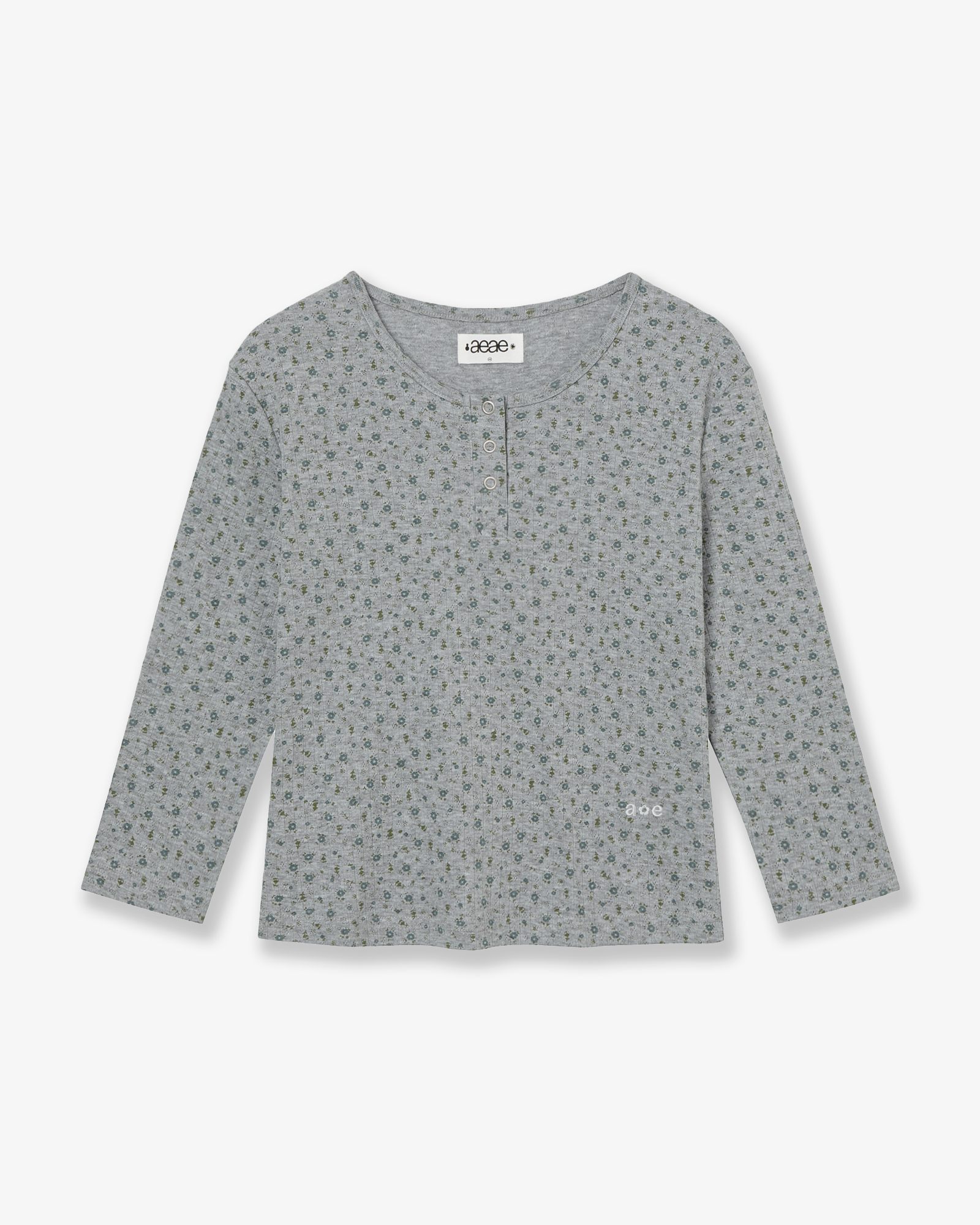 FLOWER HENLEY NECK TEE
