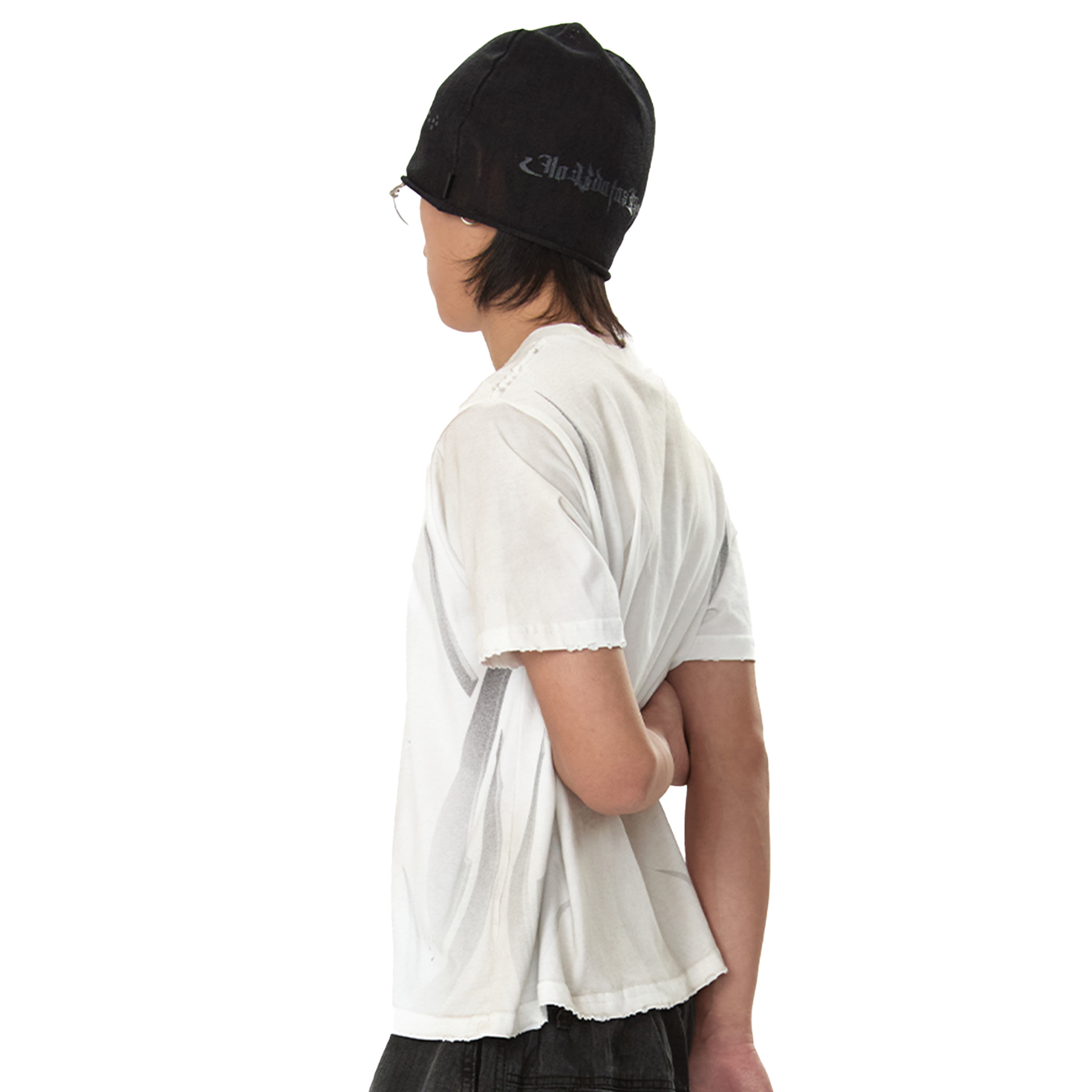 JOBDATASHEET Distressed Printed Slim Fit Short Sleeve Tee [D41]