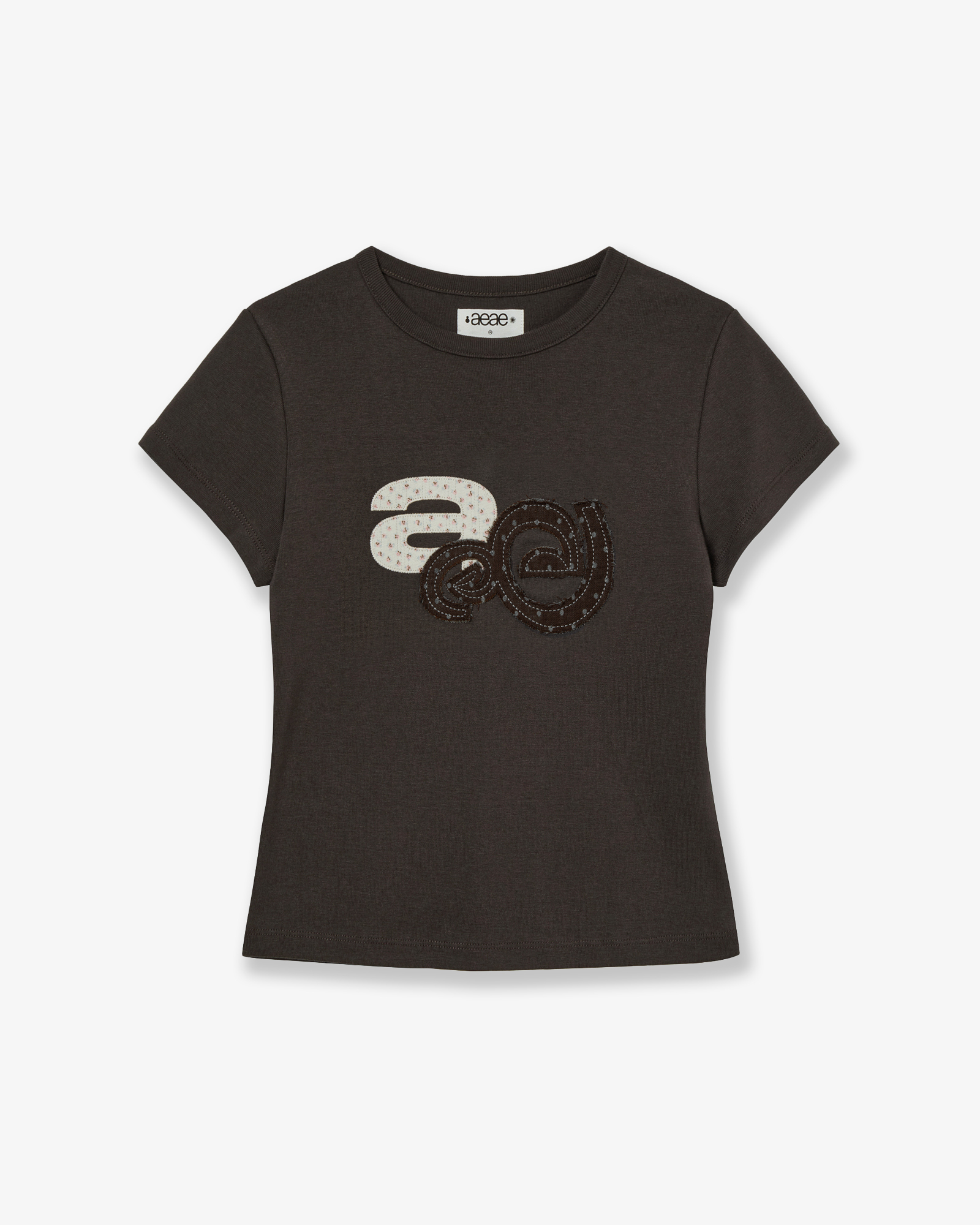 APPLIQUE FLOWER LOGO TEE
