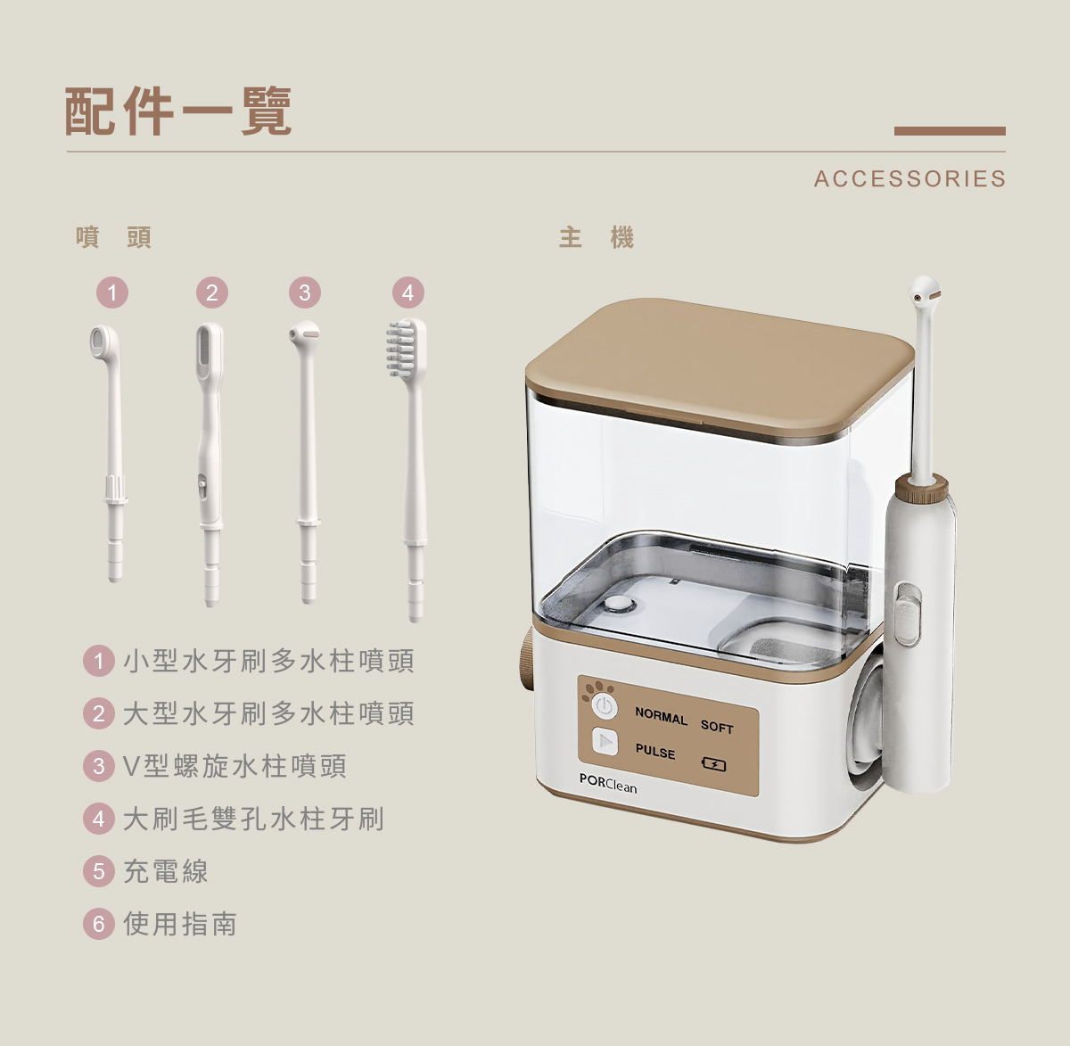 【寶可齡】寵物專用多功能沖牙機 PET 100(家用版本)