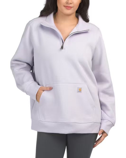 【預購】CARHARTT H082169 女裝半拉鏈上衣 (淡紫色)