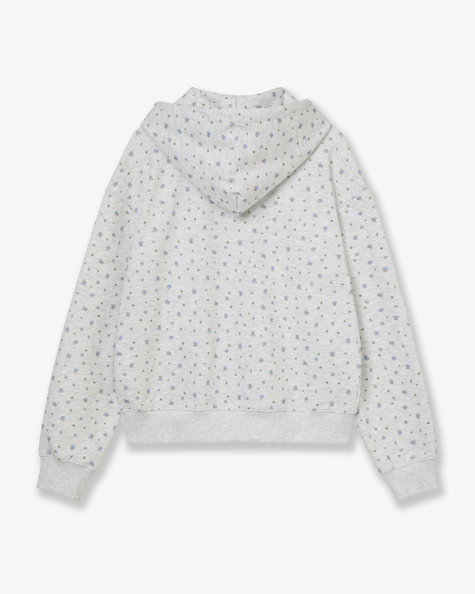 WEB LOGO FLOWER HOOD ZIP UP