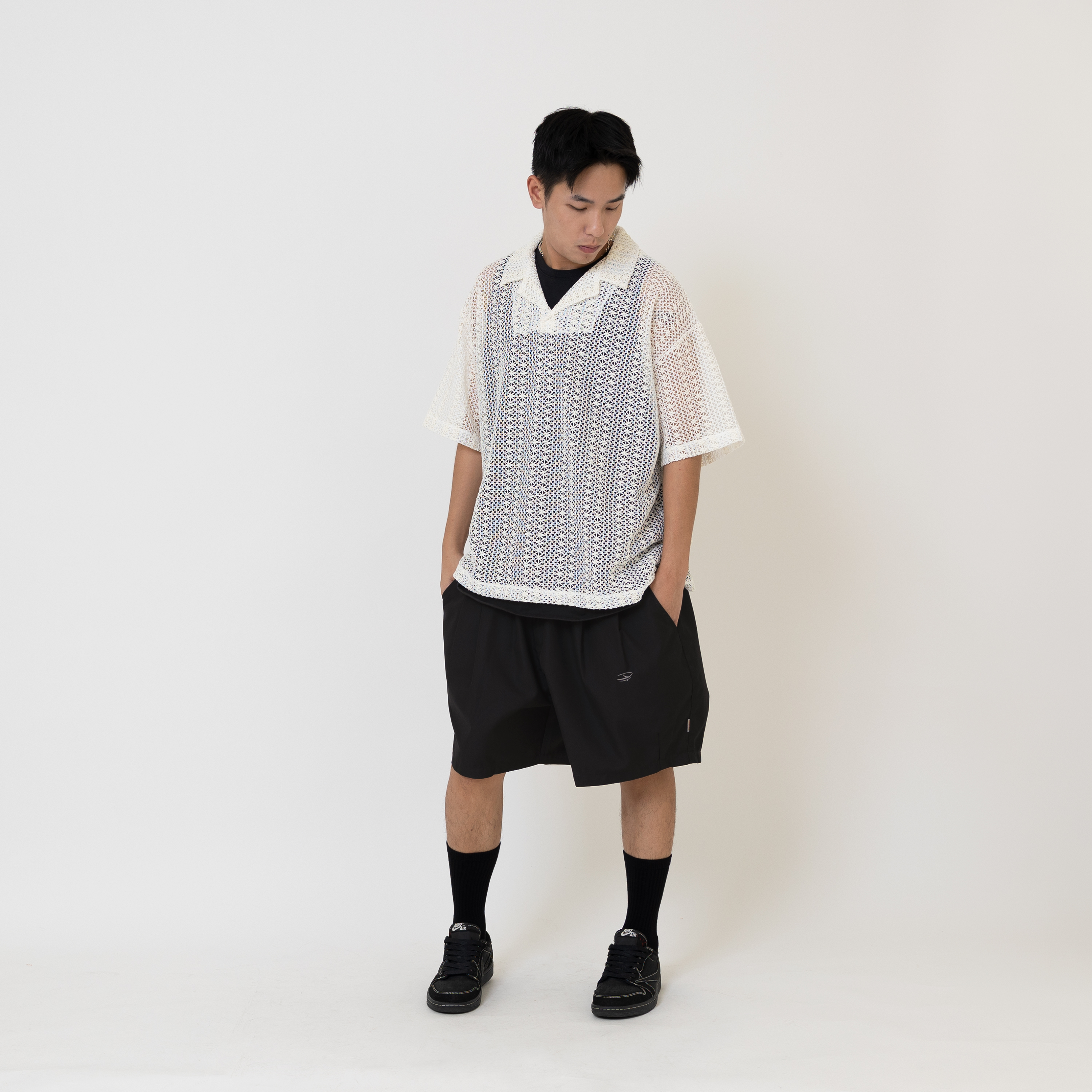 ANST 雙摺刺繡西裝短褲 ST.80
