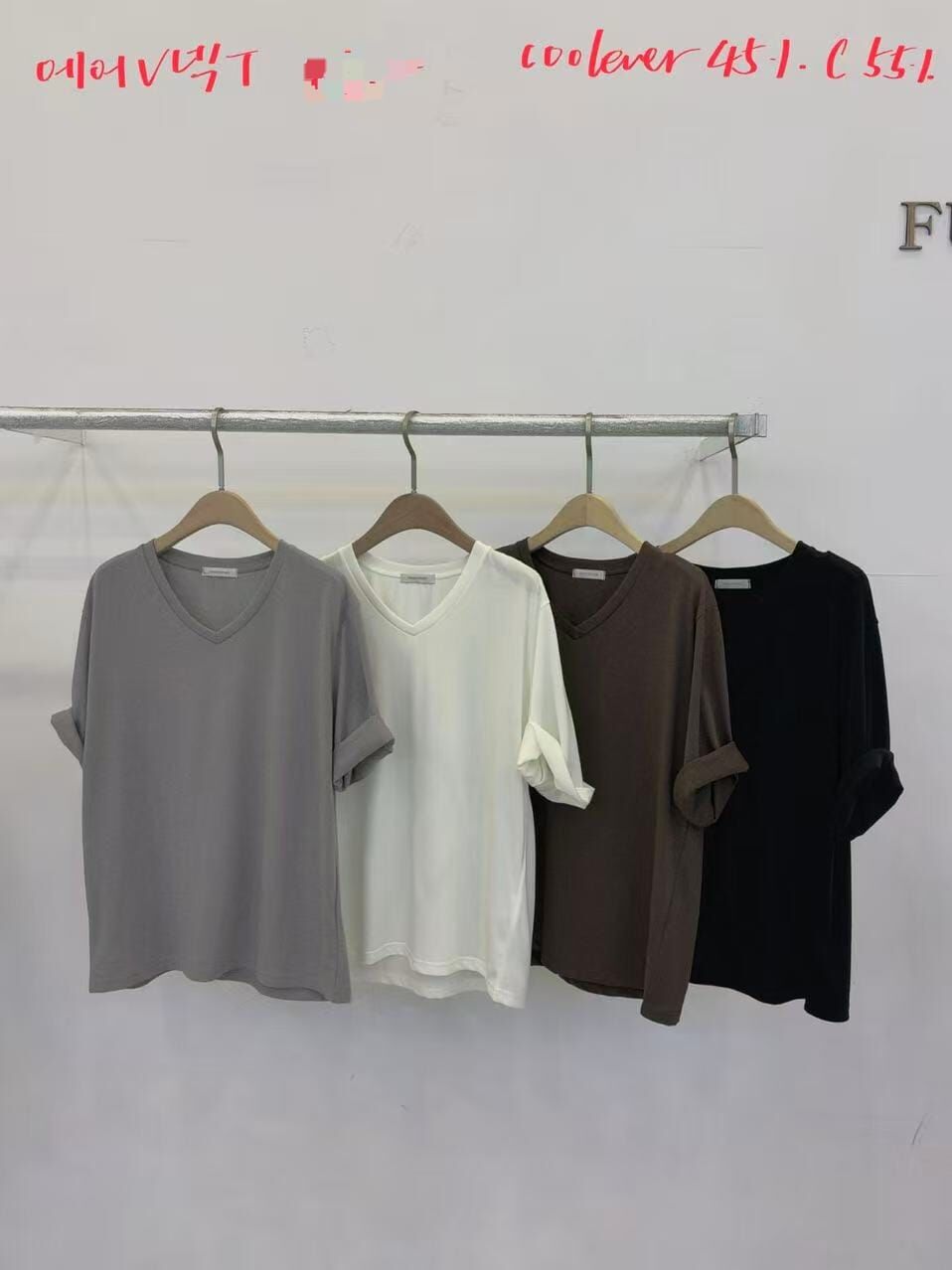 FP7026 捲袖寬鬆Tee
