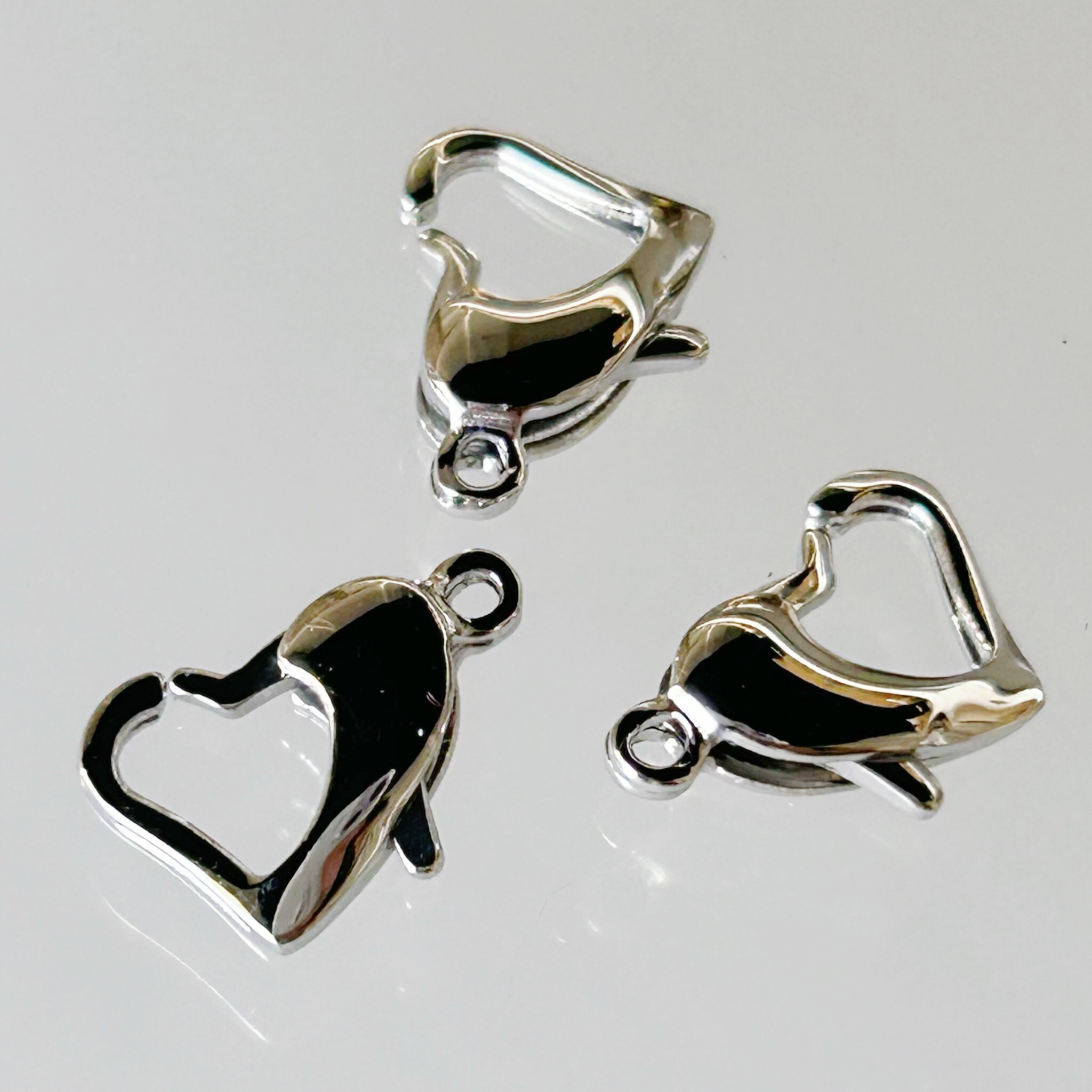 316L醫療級不鏽鋼愛心龍蝦釦(1入)｜11mm DIY金屬材料