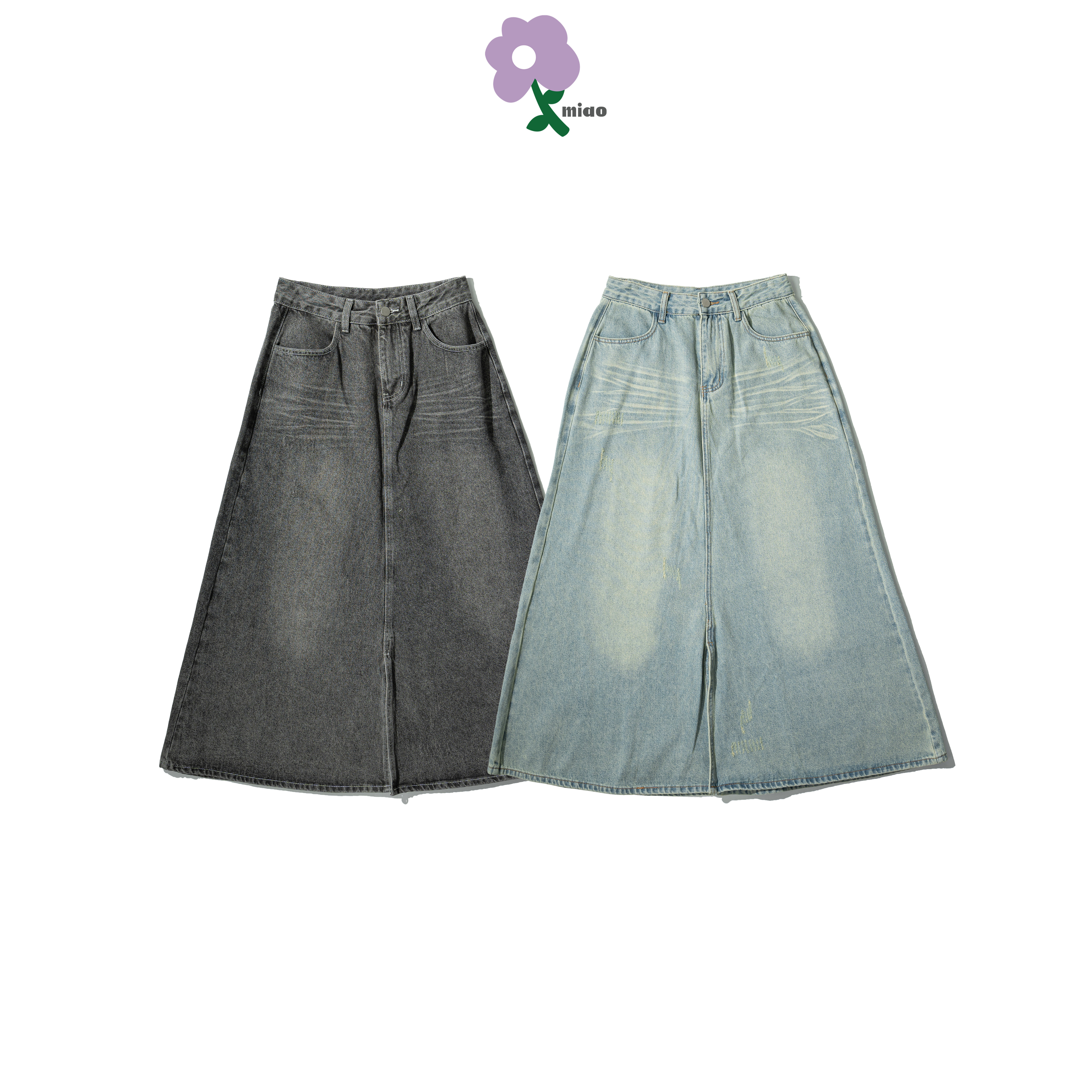 MIAO Long Denim Skirt 女裝 牛仔長裙 [M-SD8]