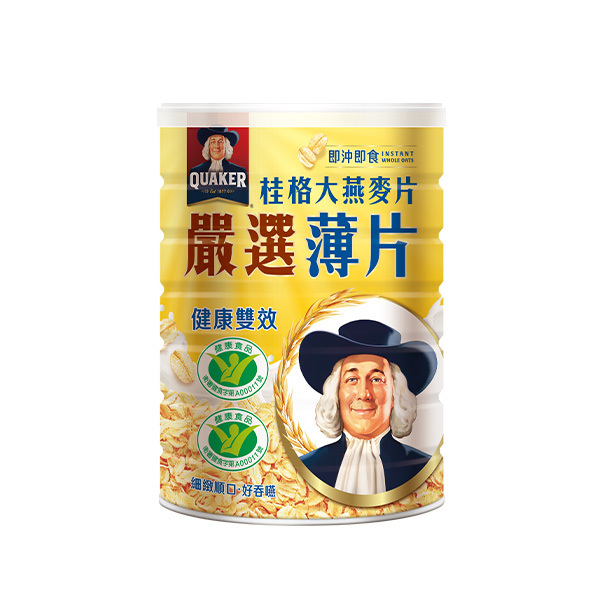 桂格嚴選薄片大燕麥片800GX3罐