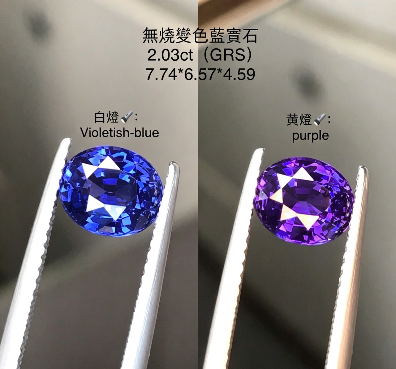 幻彩典藏｜變色藍寶石