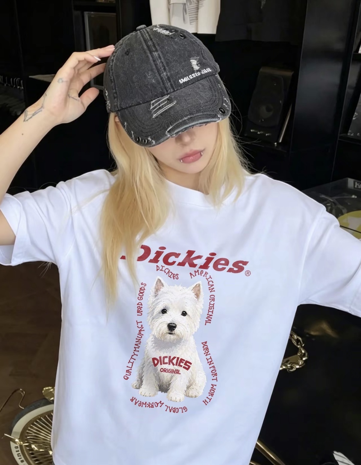 <輪到狗派囉🐶✨>Dickies 復古美式 西高地狗狗 圓領TEE 純棉舒適寬鬆