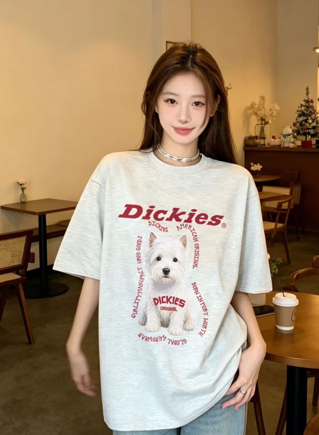 <輪到狗派囉🐶✨>Dickies 復古美式 西高地狗狗 圓領TEE 純棉舒適寬鬆