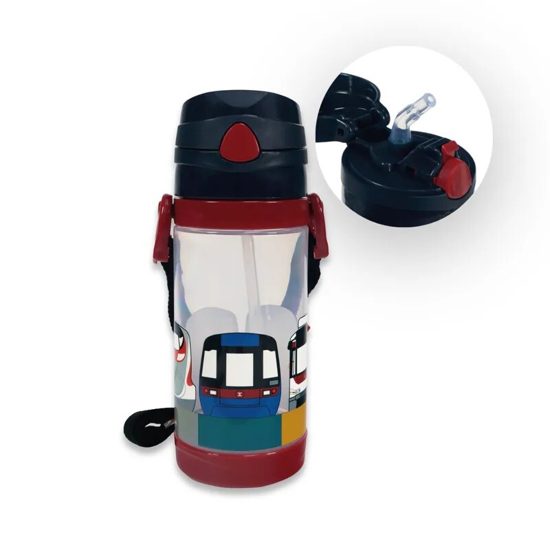 MTR 450ml Student Straw Water Bottle with Strap