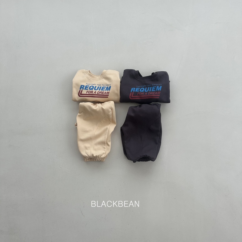正韓秋BLACKBEAN 親子裝_嫩嬰/小童兩色REQUIEM套裝