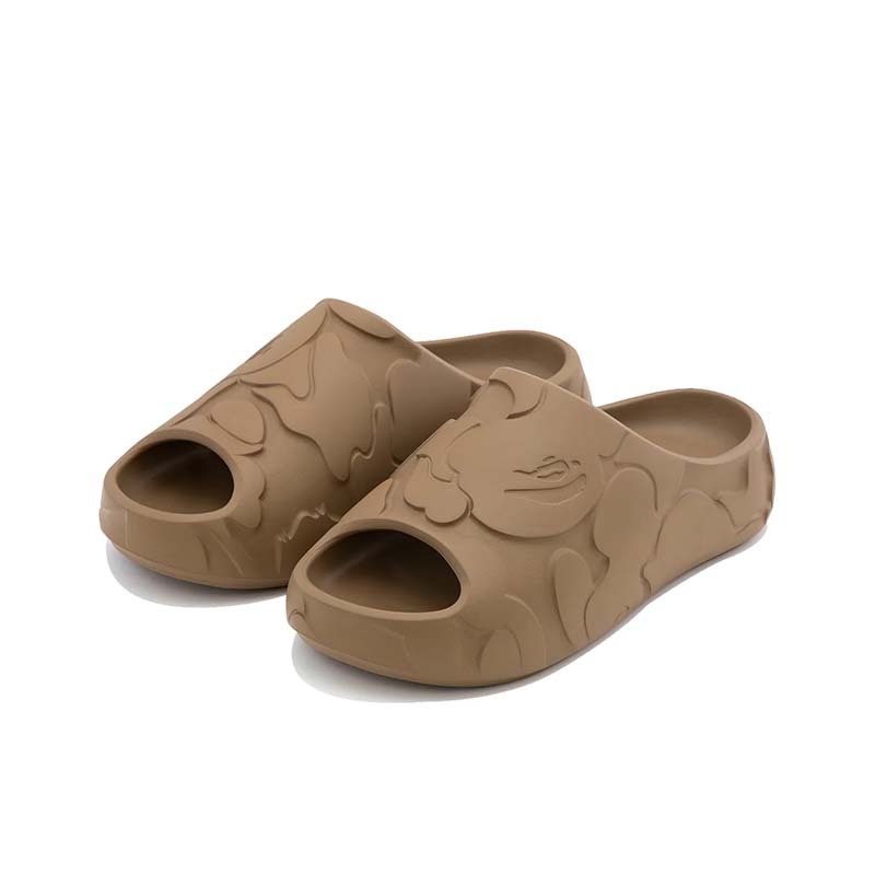 BAPE Slides #1 立體浮雕迷彩猿人 拖鞋 卡其色 1M80191322-BN [台灣現貨]