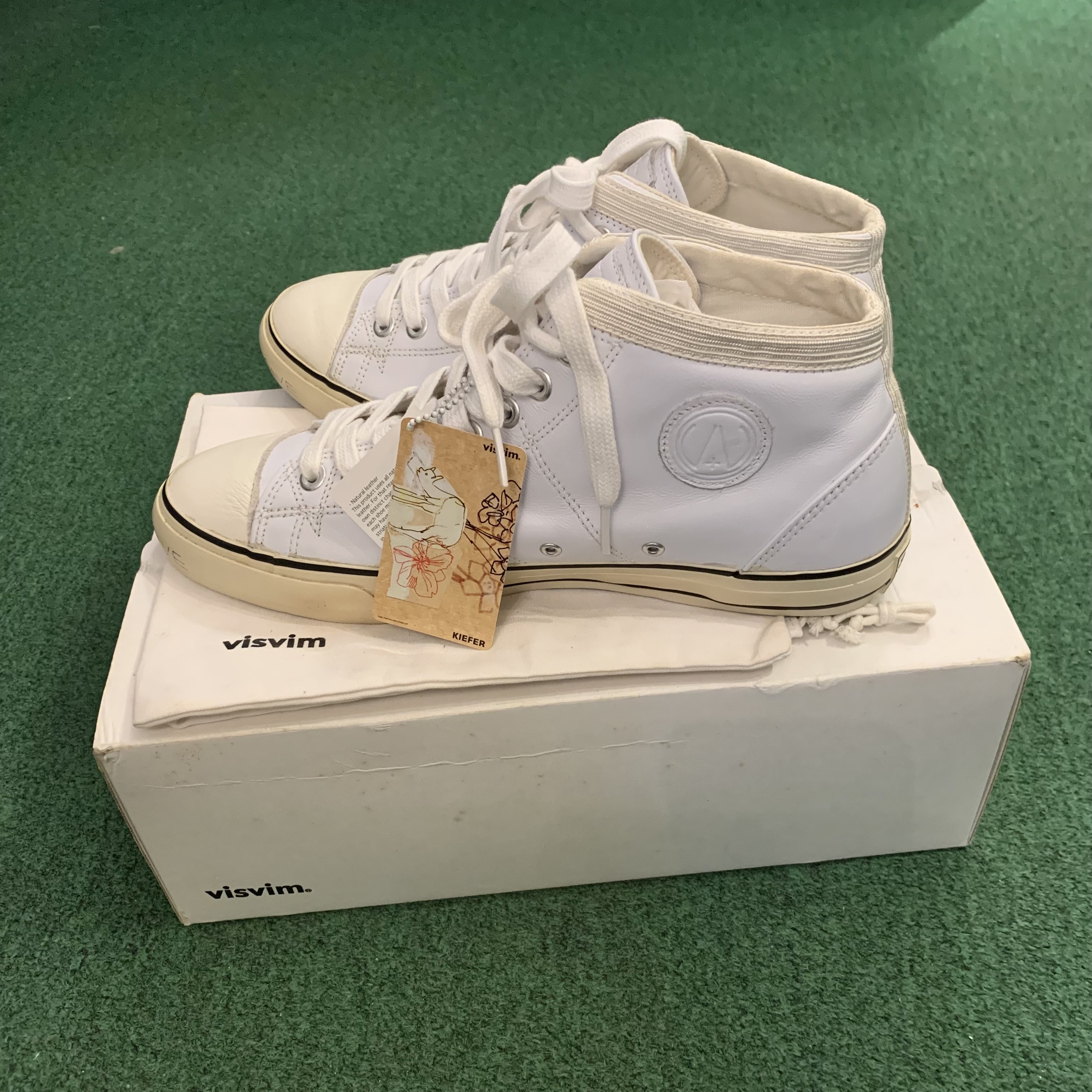 HB SHOP DISPLAY SALE: VISVIM KIEFER MID-CYPHER SHOES (THE EXCLUSIVE) - WHITE SIZE 9.5 IN STOCK NOW (現貨發售中)