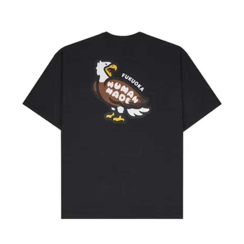 HUMAN MADE 福岡限定 日本製 老鷹 短T 短袖 黑色 HM31TE041-BK [台灣現貨]