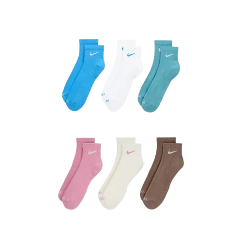NIKE EVERYDAY PLUS 中筒襪 三雙一組 粉 SX6890-936 藍 SX6890-937 IV