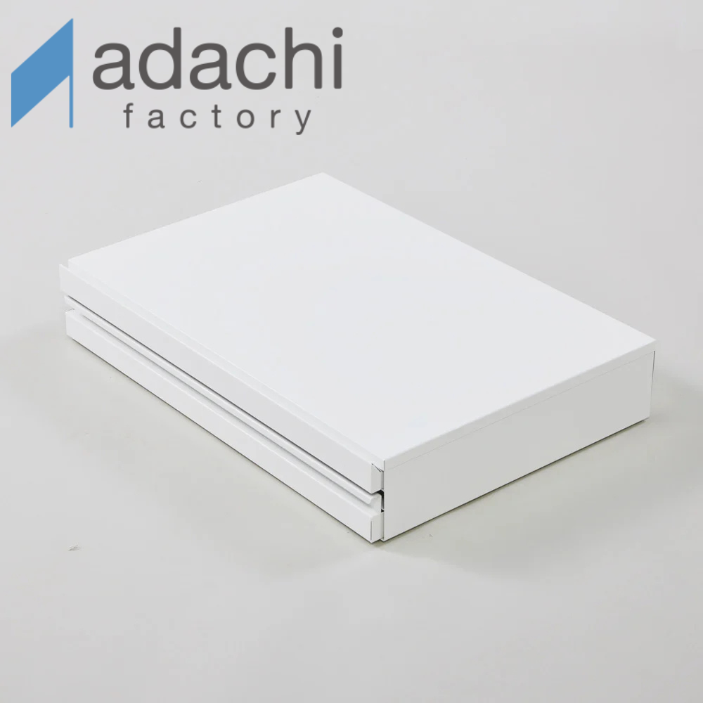 《adachi》日本製廚房電器多功能收納雙層抽屜式工作台(55cm)-全新改版