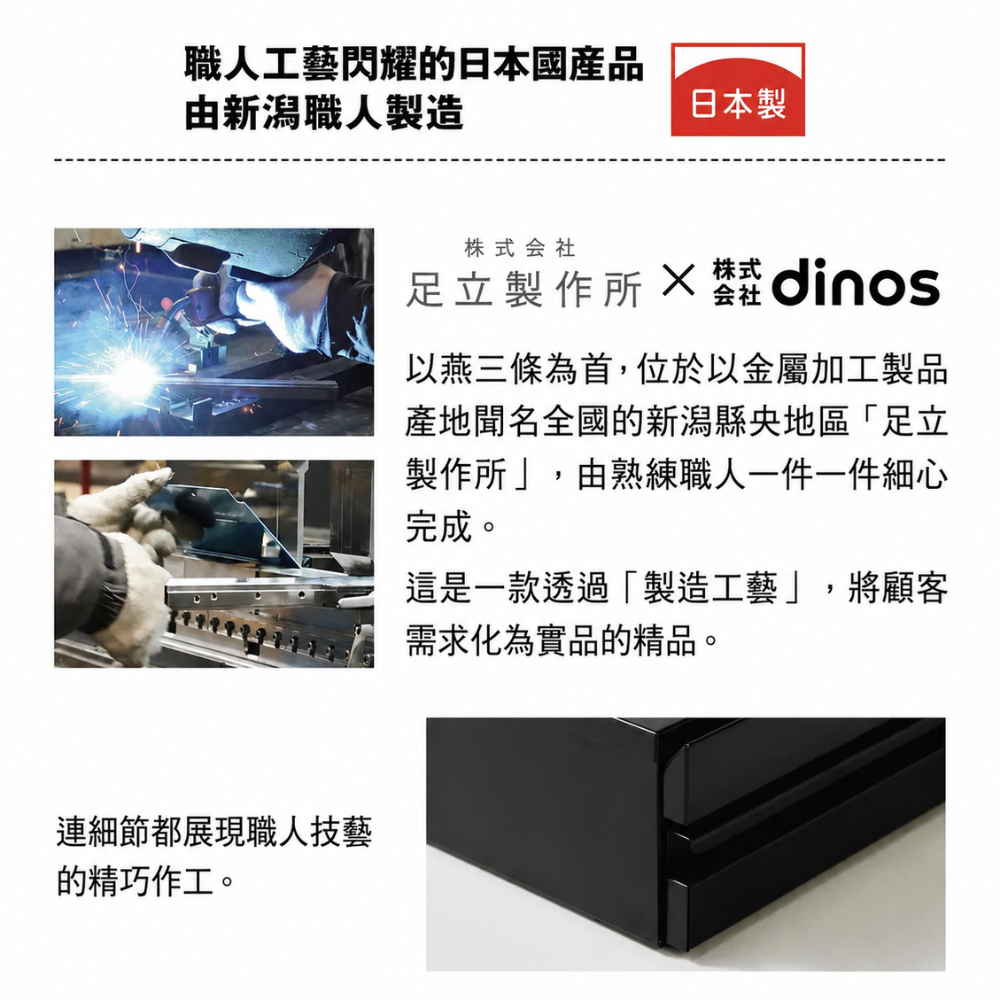 《adachi》日本製廚房電器多功能收納雙層抽屜式工作台(55cm)-全新改版