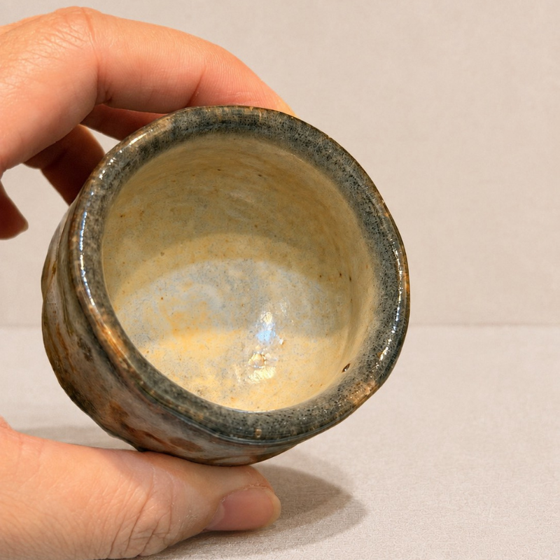 熔岩雪境志野茶杯