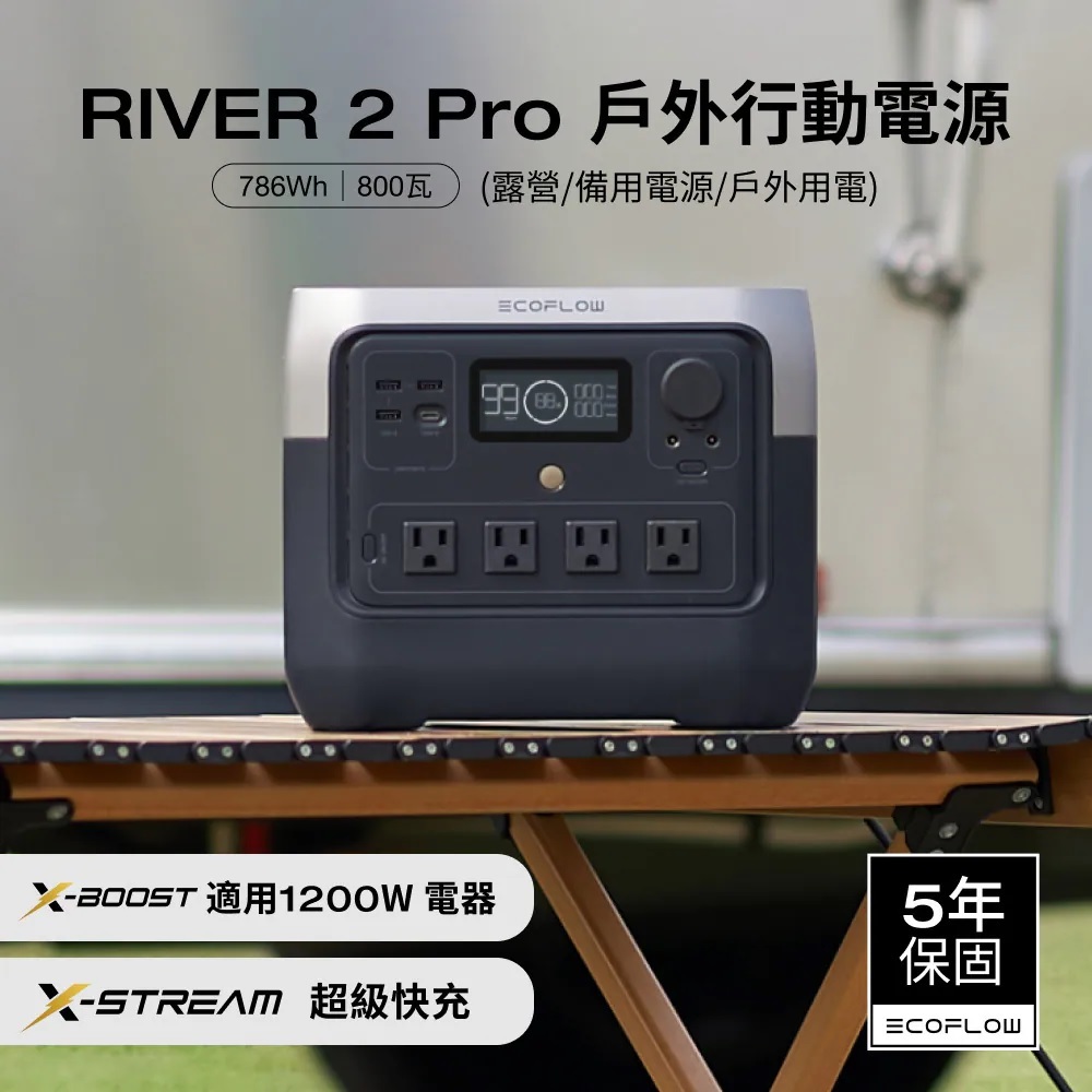 【COOLSTER】EcoFlow RIVER 2 Pro 儲能電源 (贈保護袋)