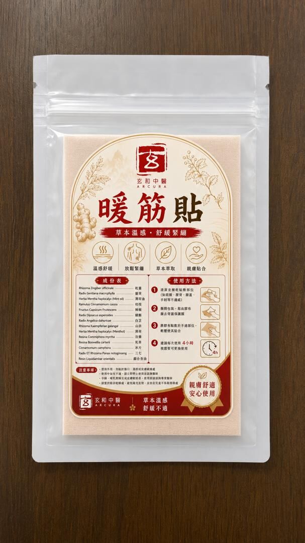 玄和中醫 玄和暖筋貼 (1包5片)  一套兩份