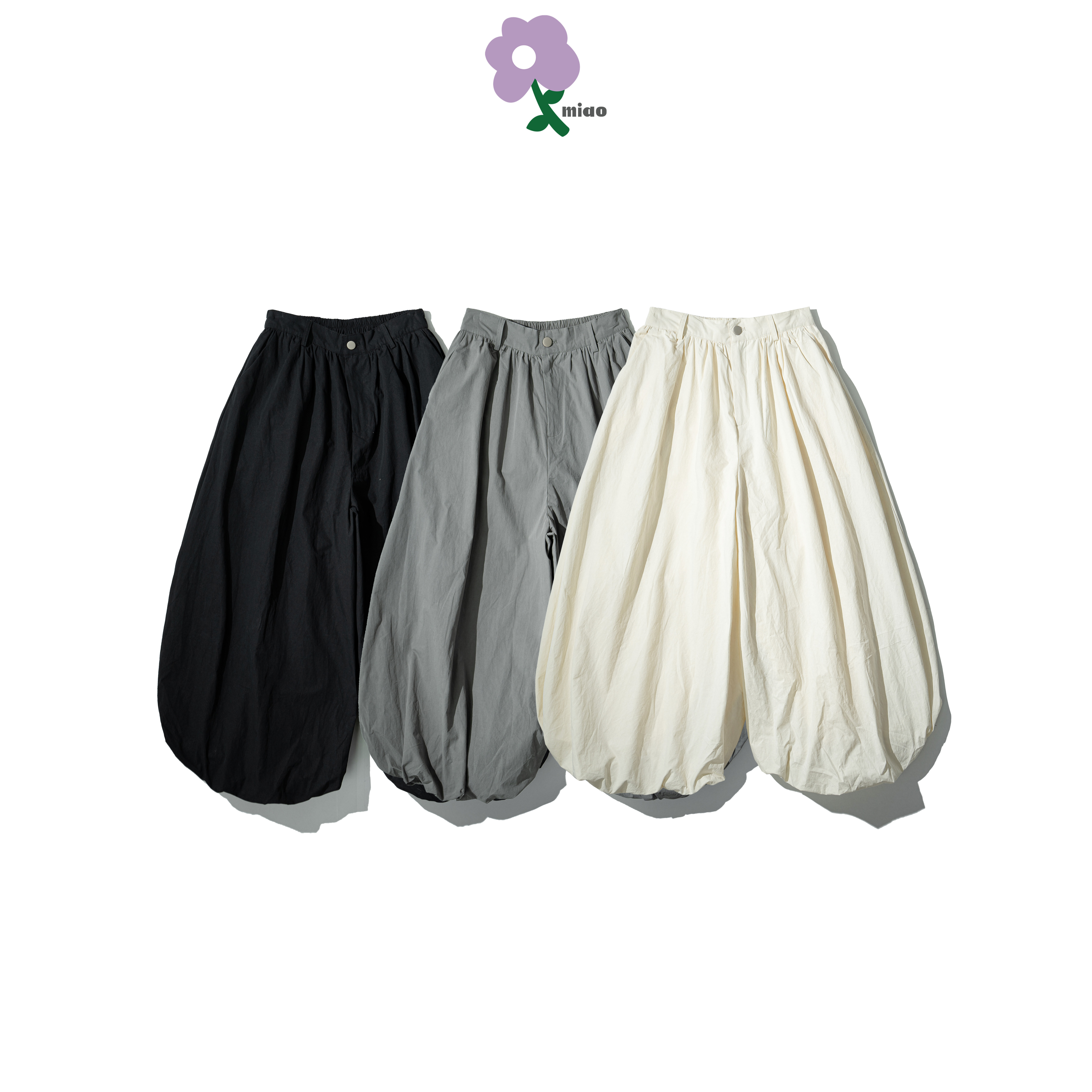 MIAO Wide-Leg Paperbag Pants 女裝 寬版 花苞長褲 [M-P1]