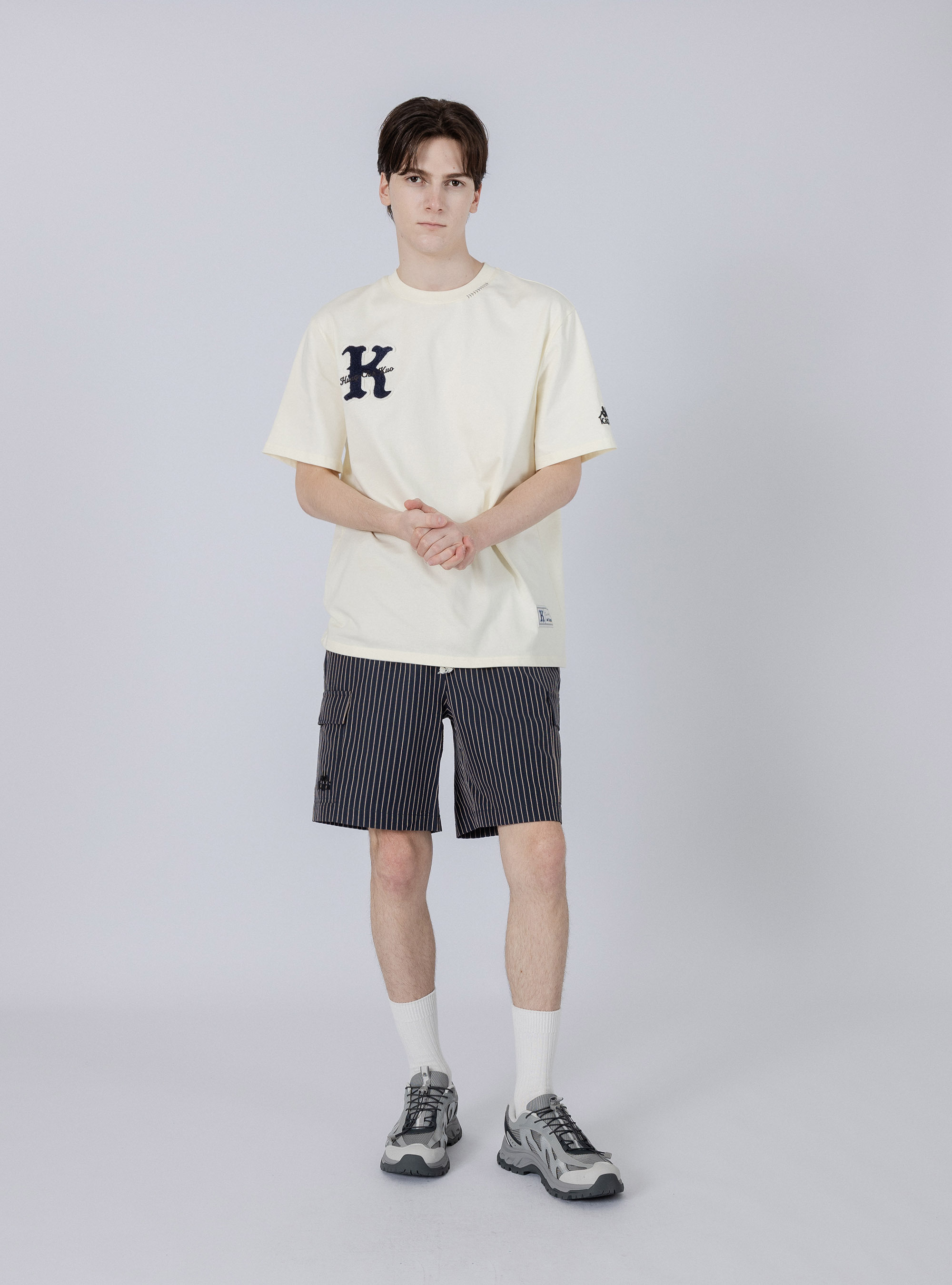 【 Kappa x 郭泓志 】K系列 K字刺繡貼布短袖T-Shirt