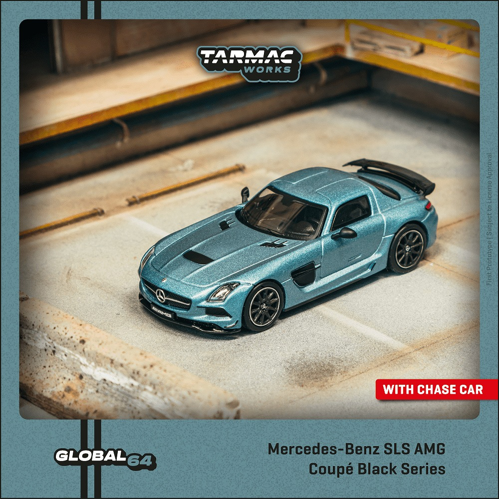 [預訂] Tarmac Works 平治Mercedes-Benz SLS AMG Coupe Black Series 消光藍