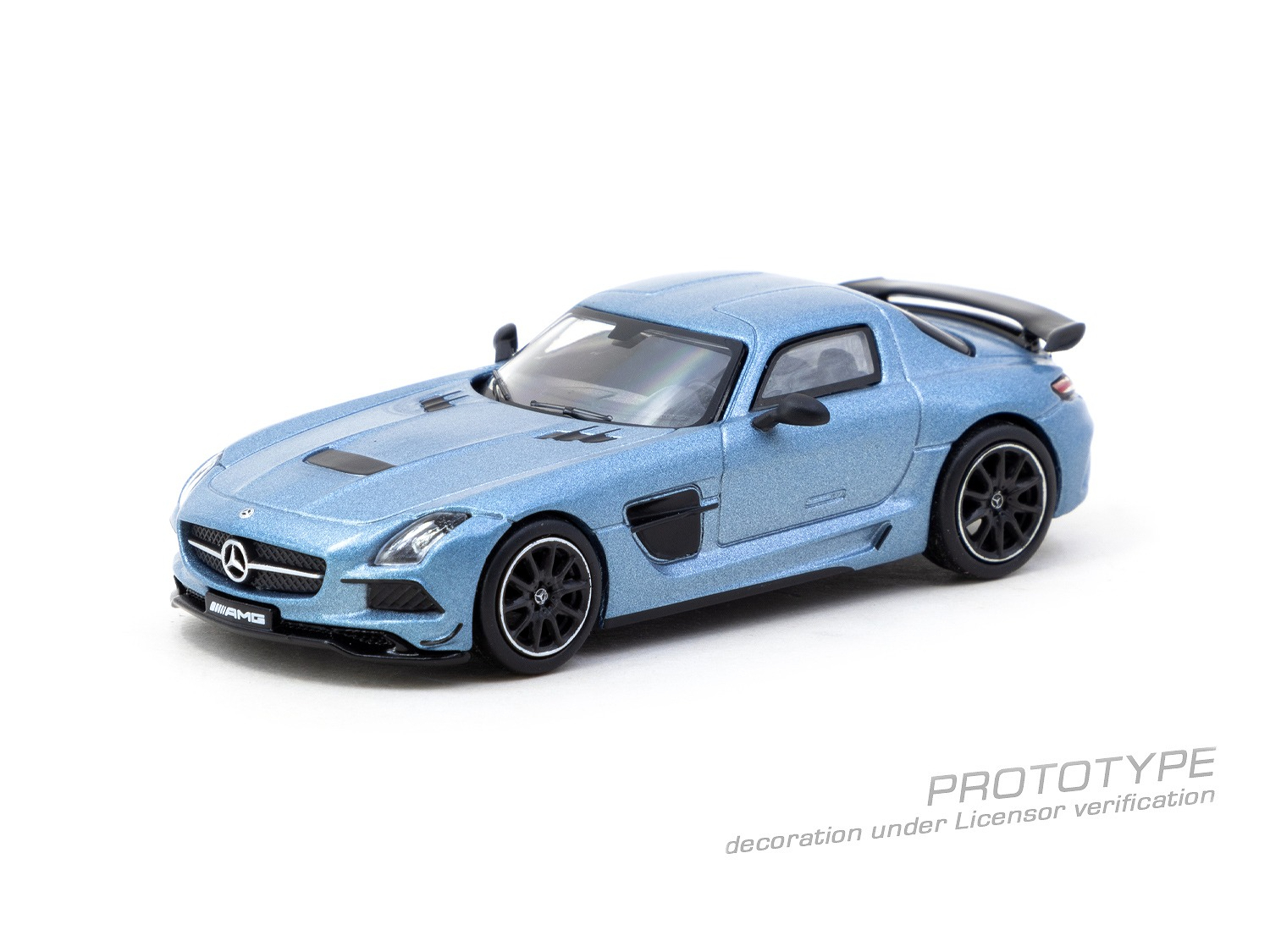 [預訂] Tarmac Works 平治Mercedes-Benz SLS AMG Coupe Black Series 消光藍