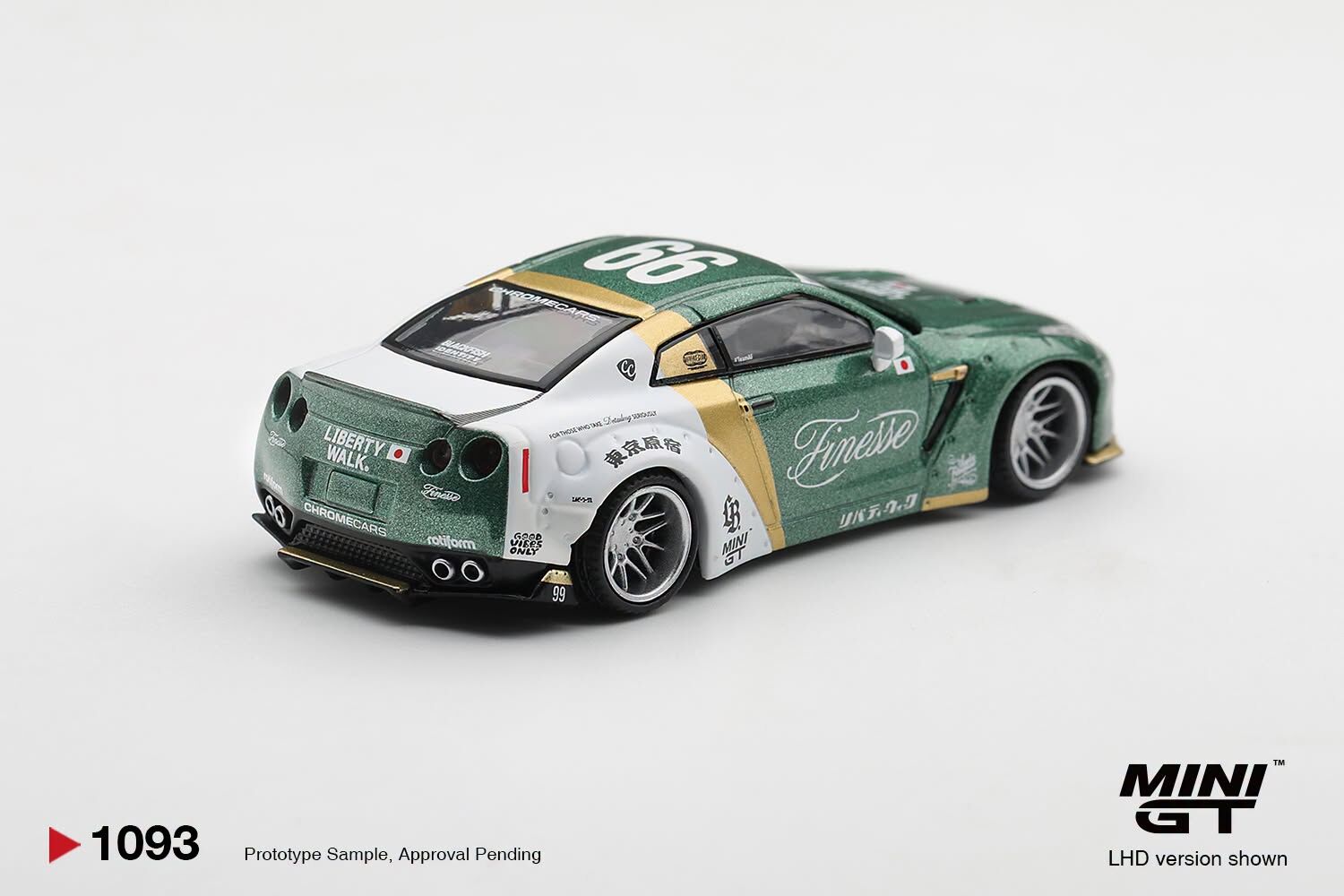[預訂] Mini GT #1093 日產Nissan GT-R (R35) LB★WORKS  Type 1, Custom Ducktail Auto Finesse 左軚