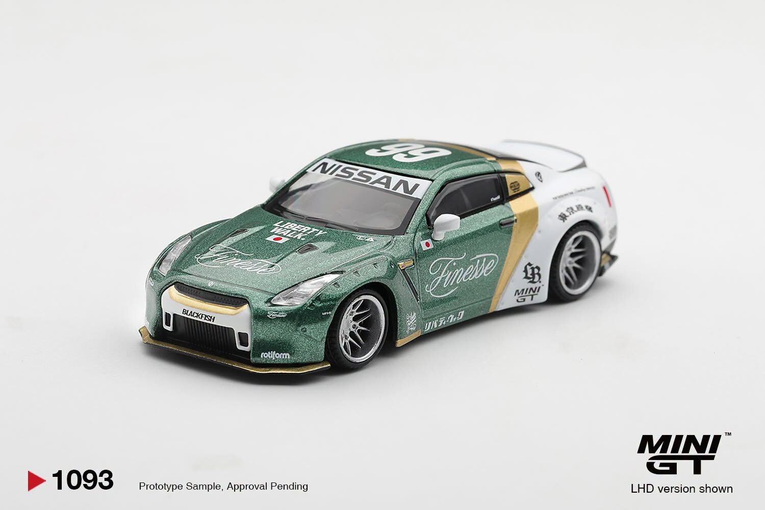 [預訂] Mini GT #1093 日產Nissan GT-R (R35) LB★WORKS  Type 1, Custom Ducktail Auto Finesse 左軚
