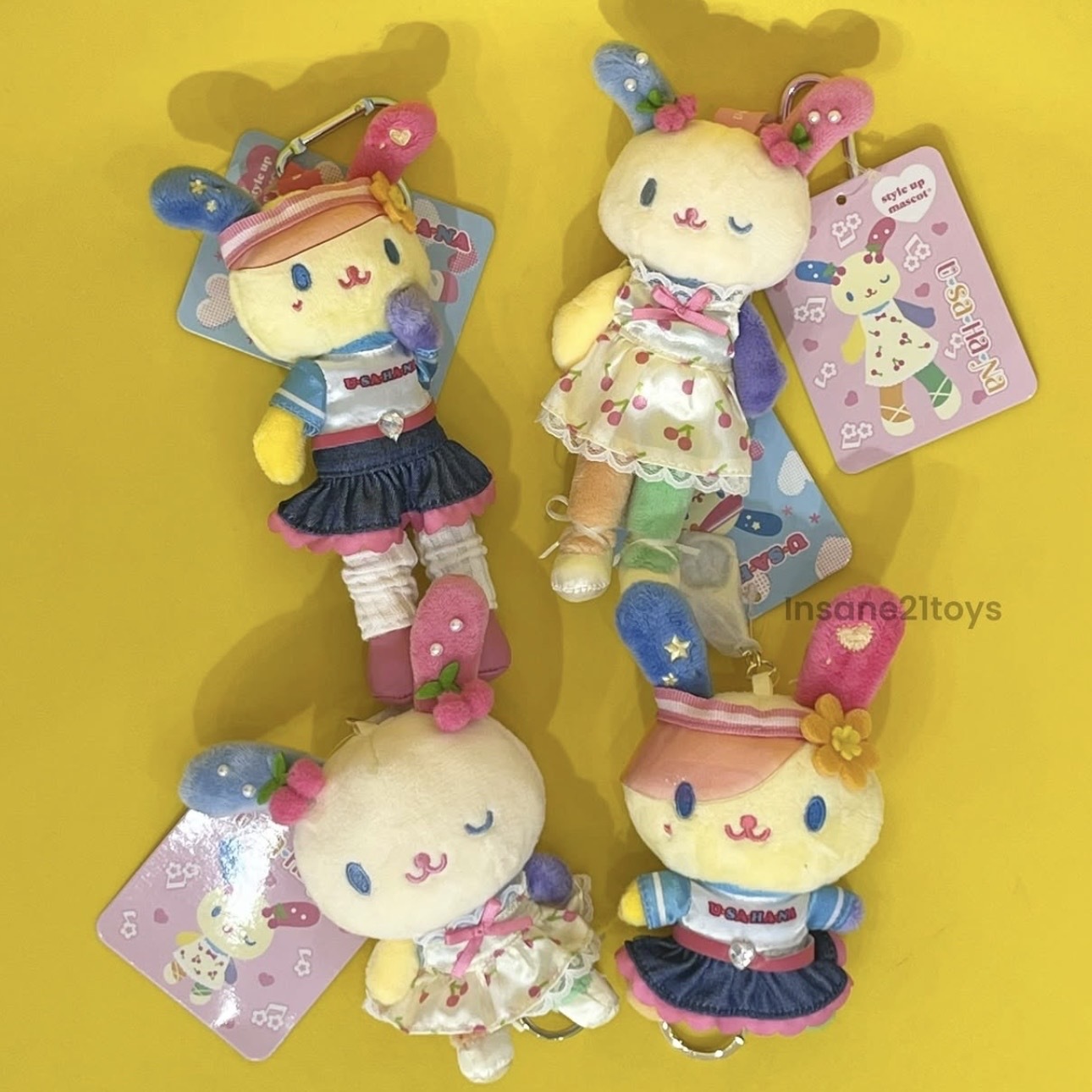 SANRIO 三麗鷗 長腿花小兔/伸縮吊飾 裙裝 學院 芭蕾風