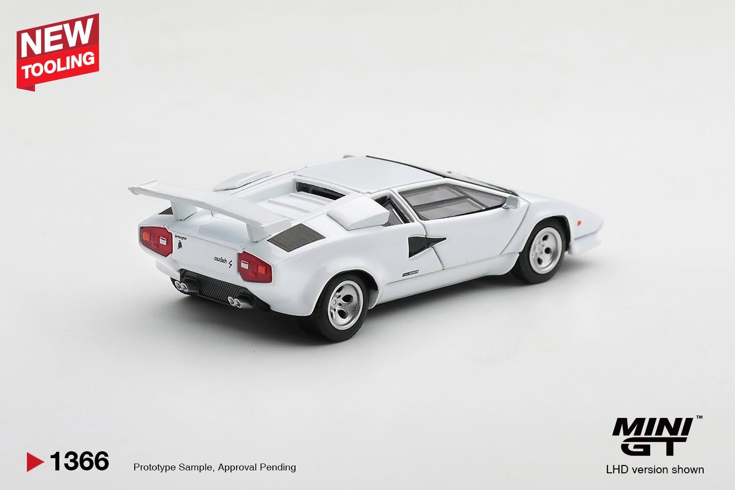 [預訂] Mini GT #1366 林寶堅尼Lamborghini Countach LP500S 白色 左軚