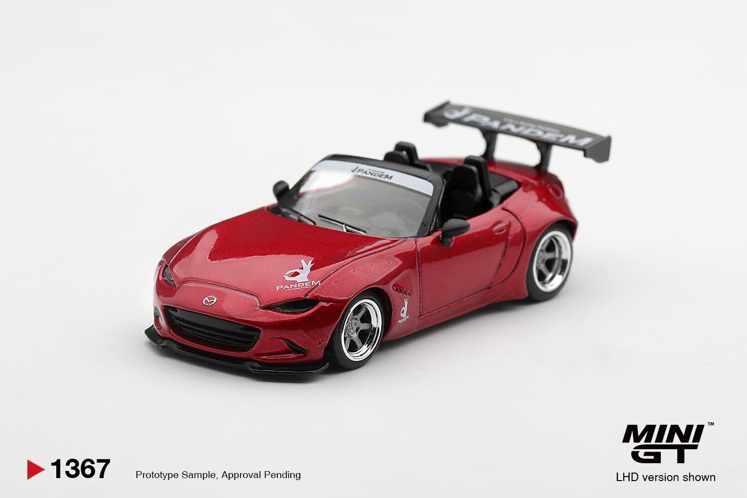 [預訂] Mini GT #1367 馬自達Mazda Miata MX-5 (ND) Pandem Kodo 紅色 左軚