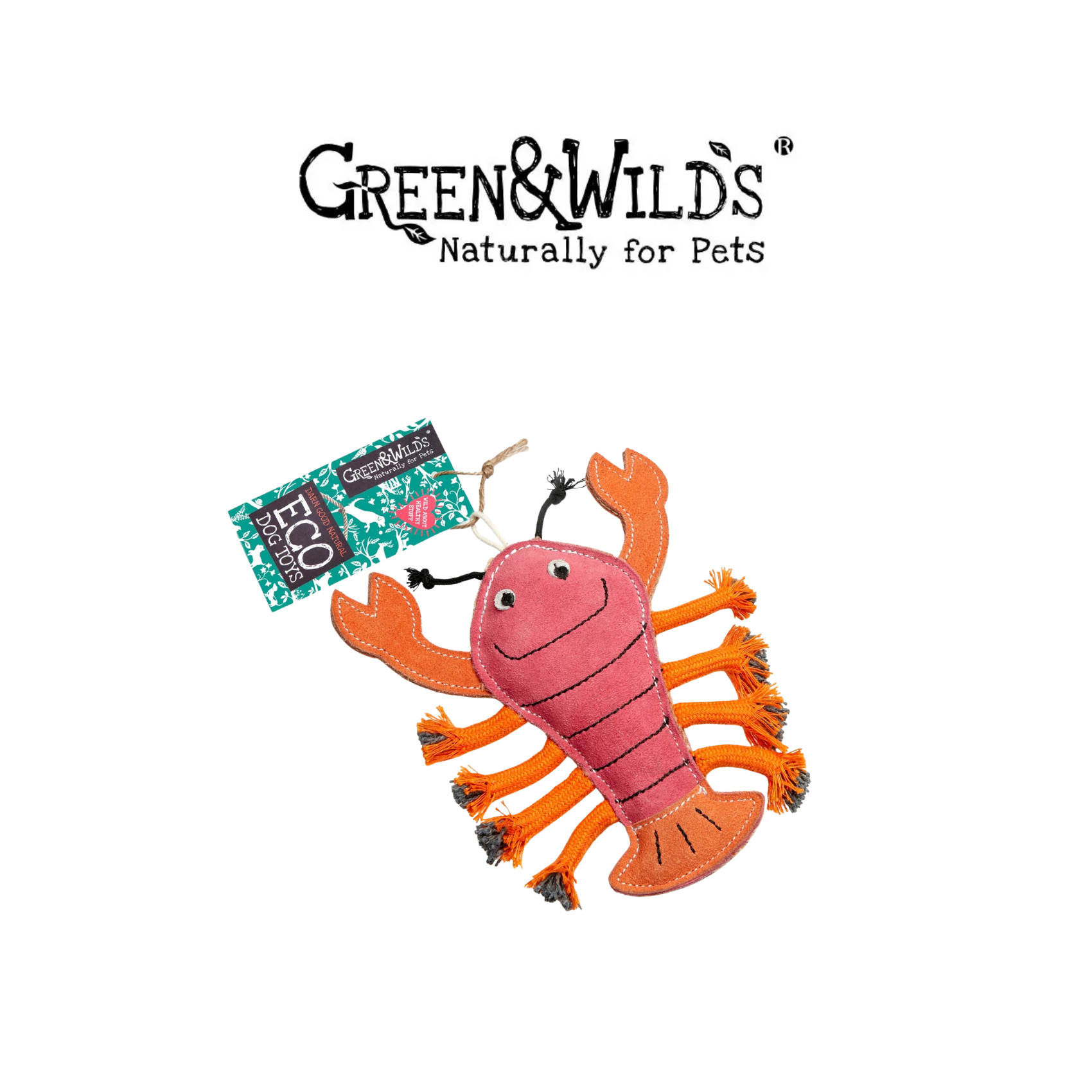 龍蝦 - 天然犬用啃咬玩具｜英國 GREEN & WILDS