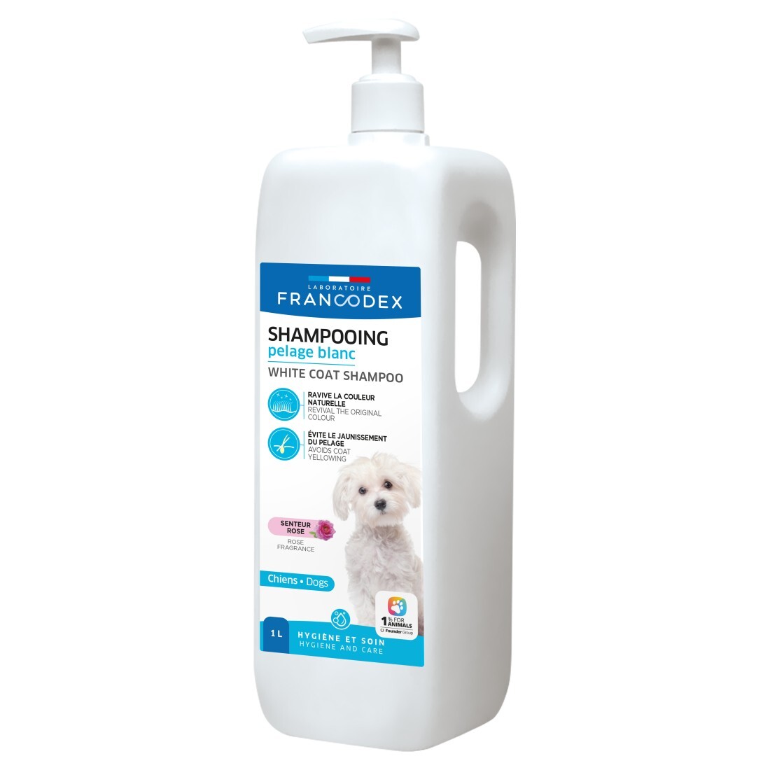 法國Francodex 犬用白毛洗毛水1L/250ml