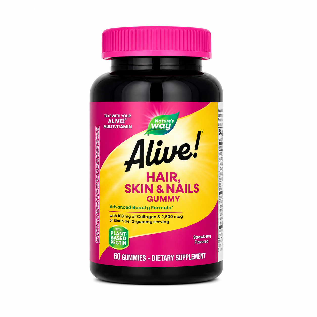 【iHerb】Nature's Way 然萃維 Alive 生物素膠原蛋白軟糖 草莓味 60粒
