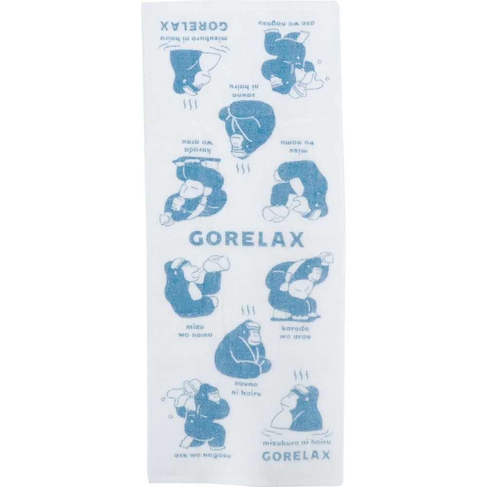 【Pine create】GORELAX 日本風呂今治毛巾(藍)