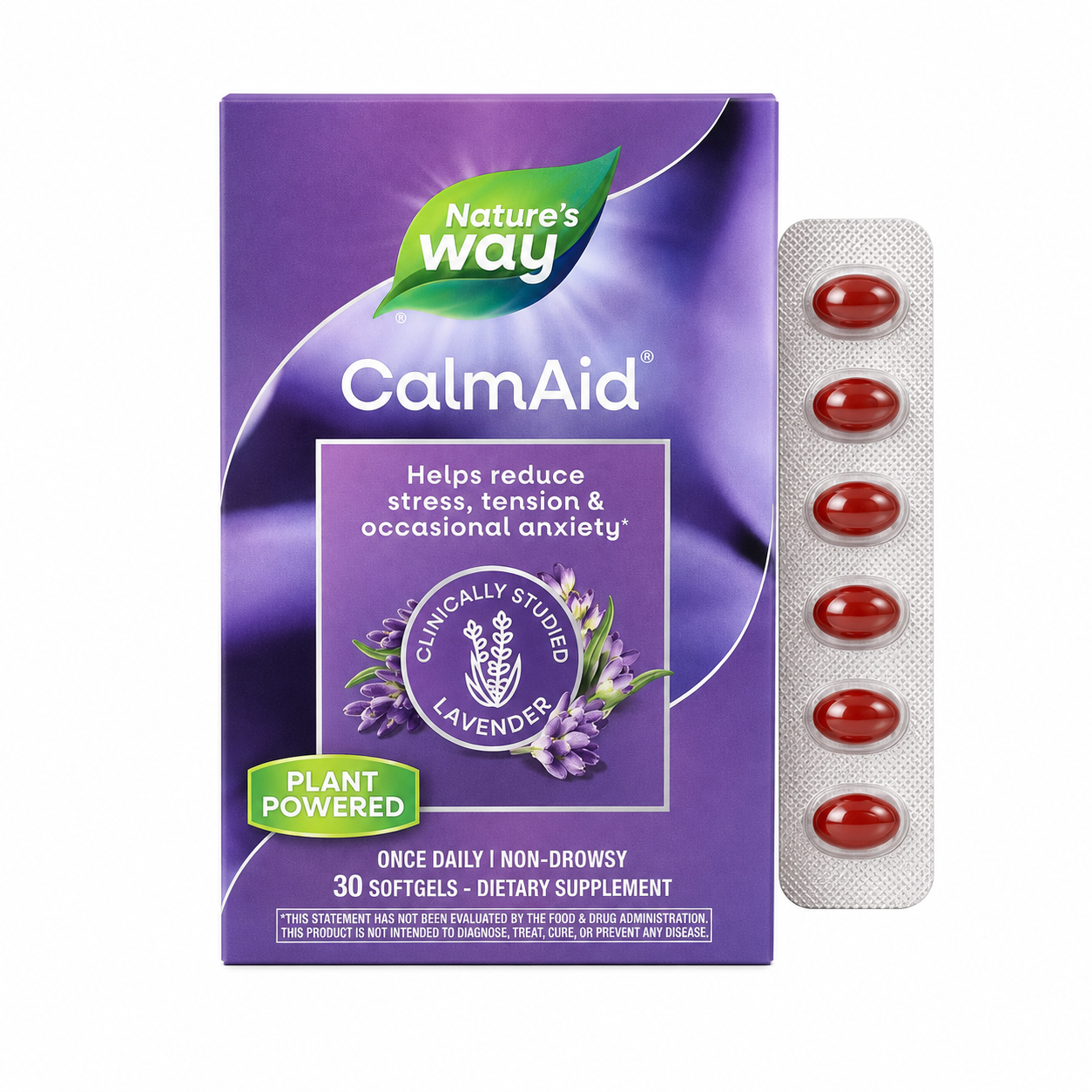 【iHerb】Nature's Way 然萃維 CalmAid 薰衣草精油80mg 30粒